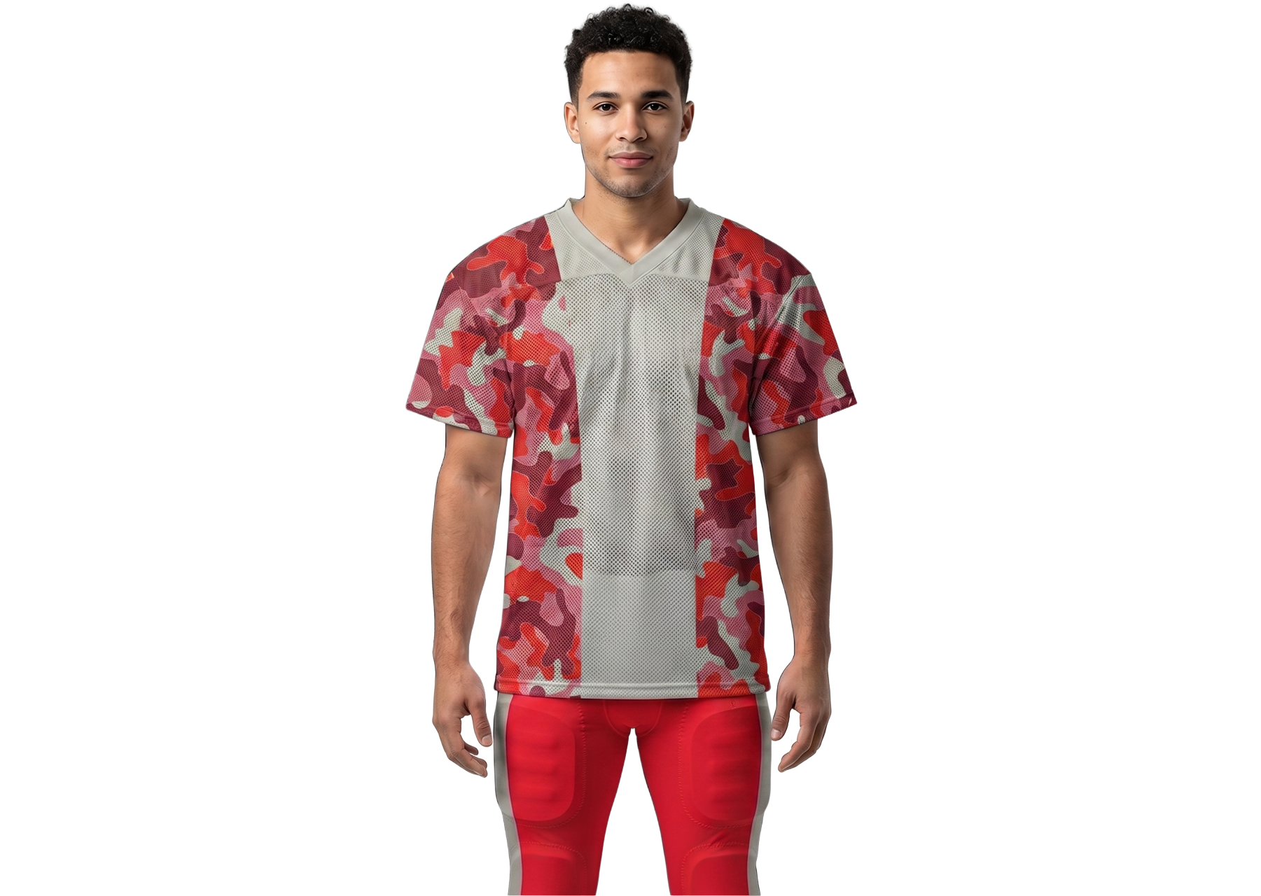 Custom stylish camo adult youth unisex football jersey - Jersey