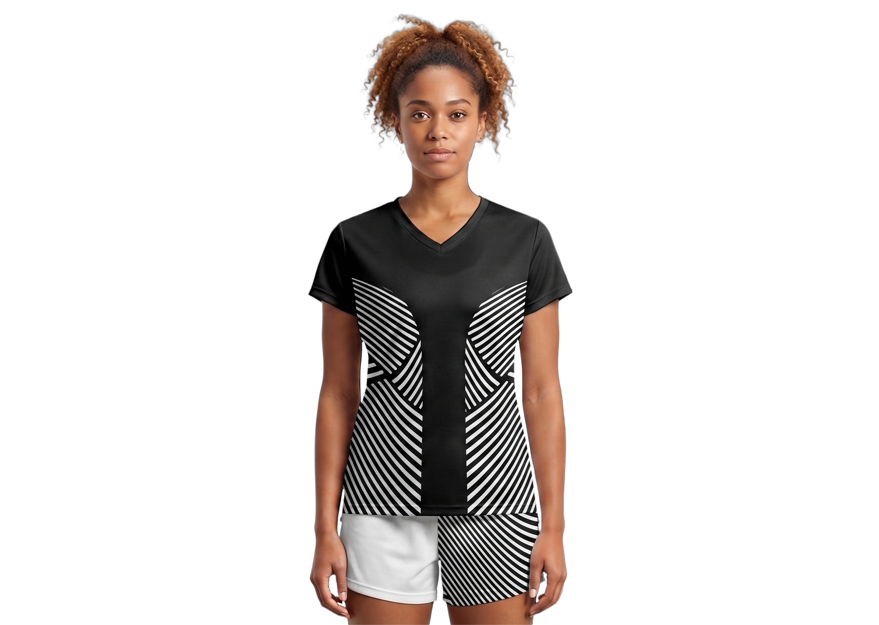 Custom zebra lines adult youth volleyball jersey - Jersey
