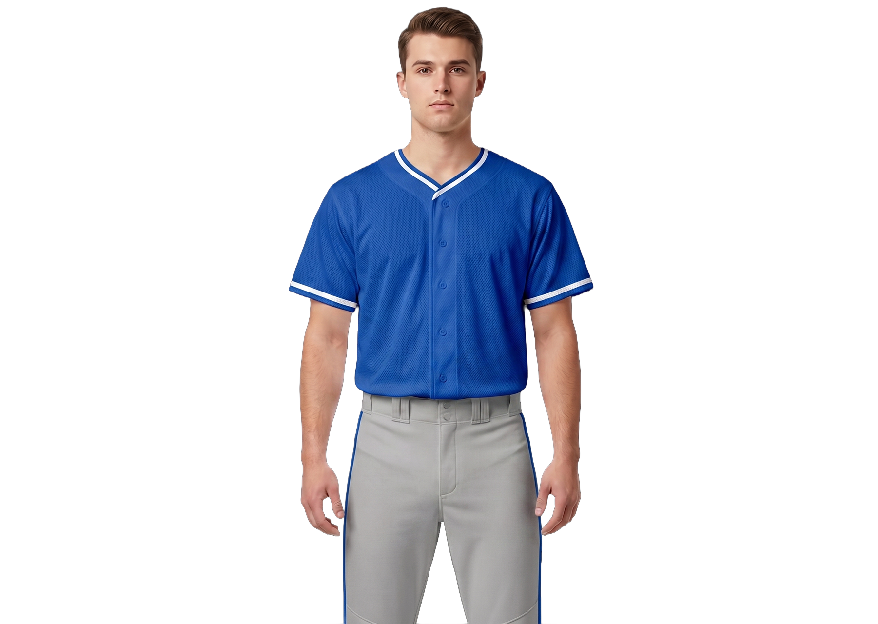 Custom tufts blue adult youth unisex full buttons softball jersey - Jersey