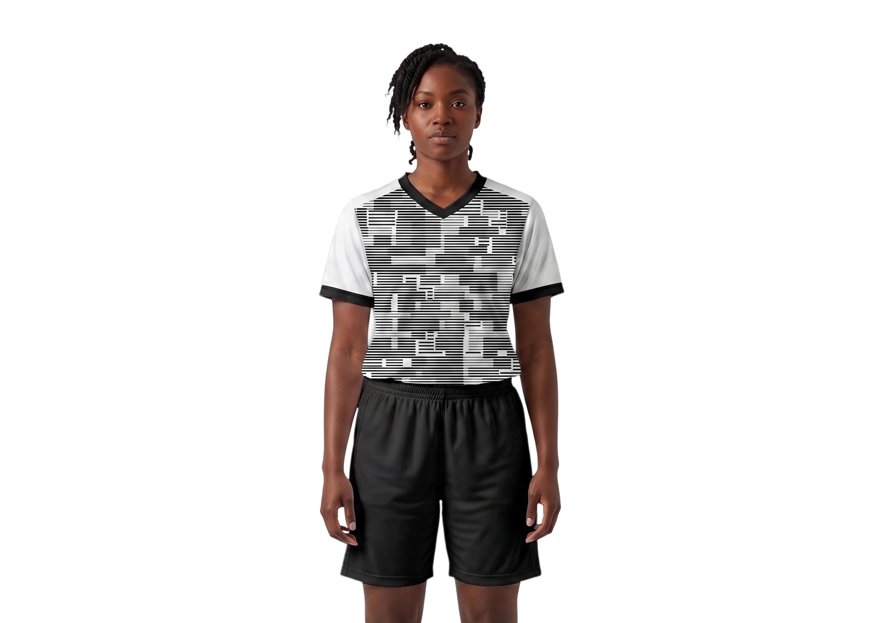 Custom stripe block adult youth unisex basketball jersey - reversible uniform - Jersey