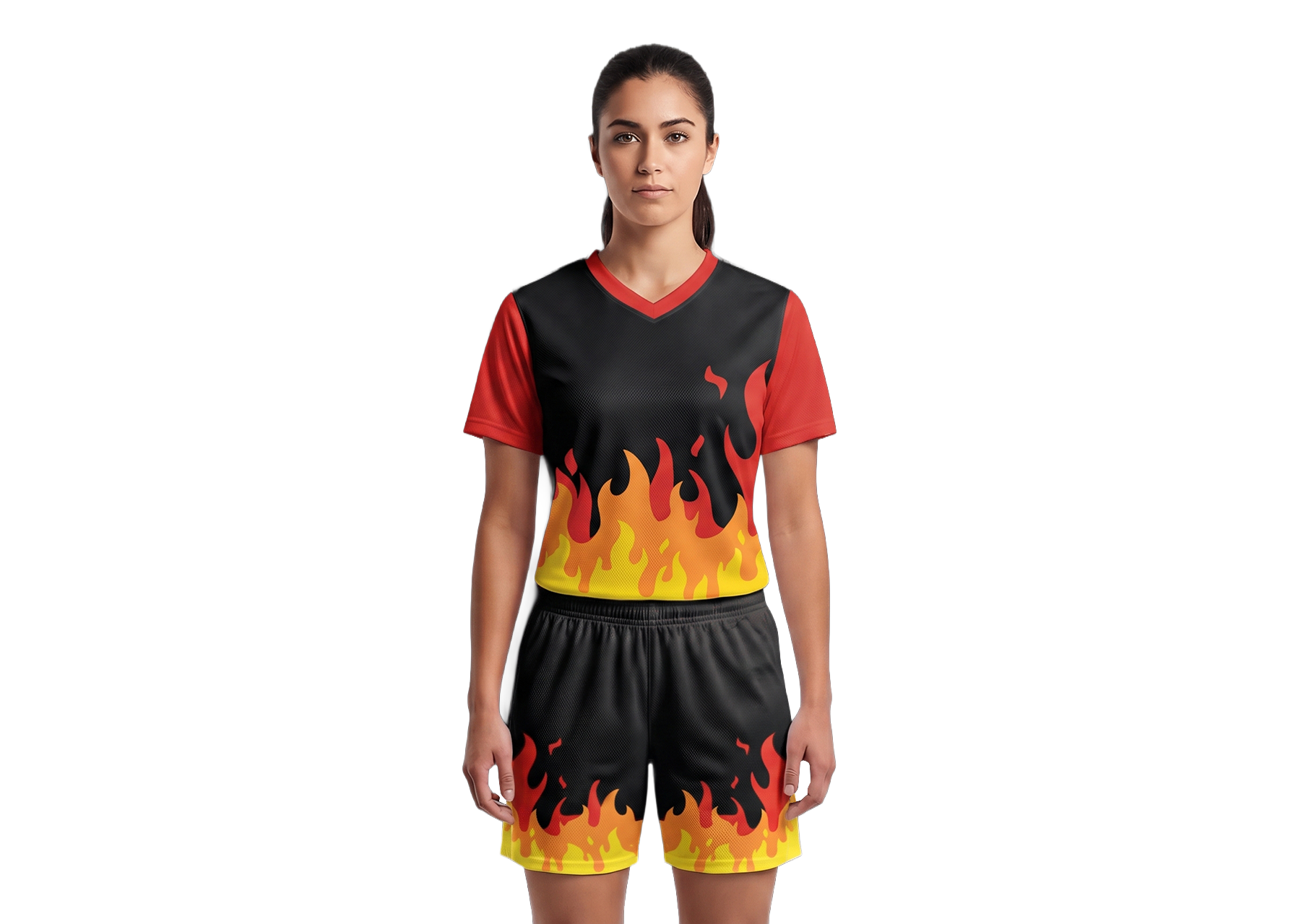 Custom Flame Nature Adult Youth Soccer Jersey - JERSEY