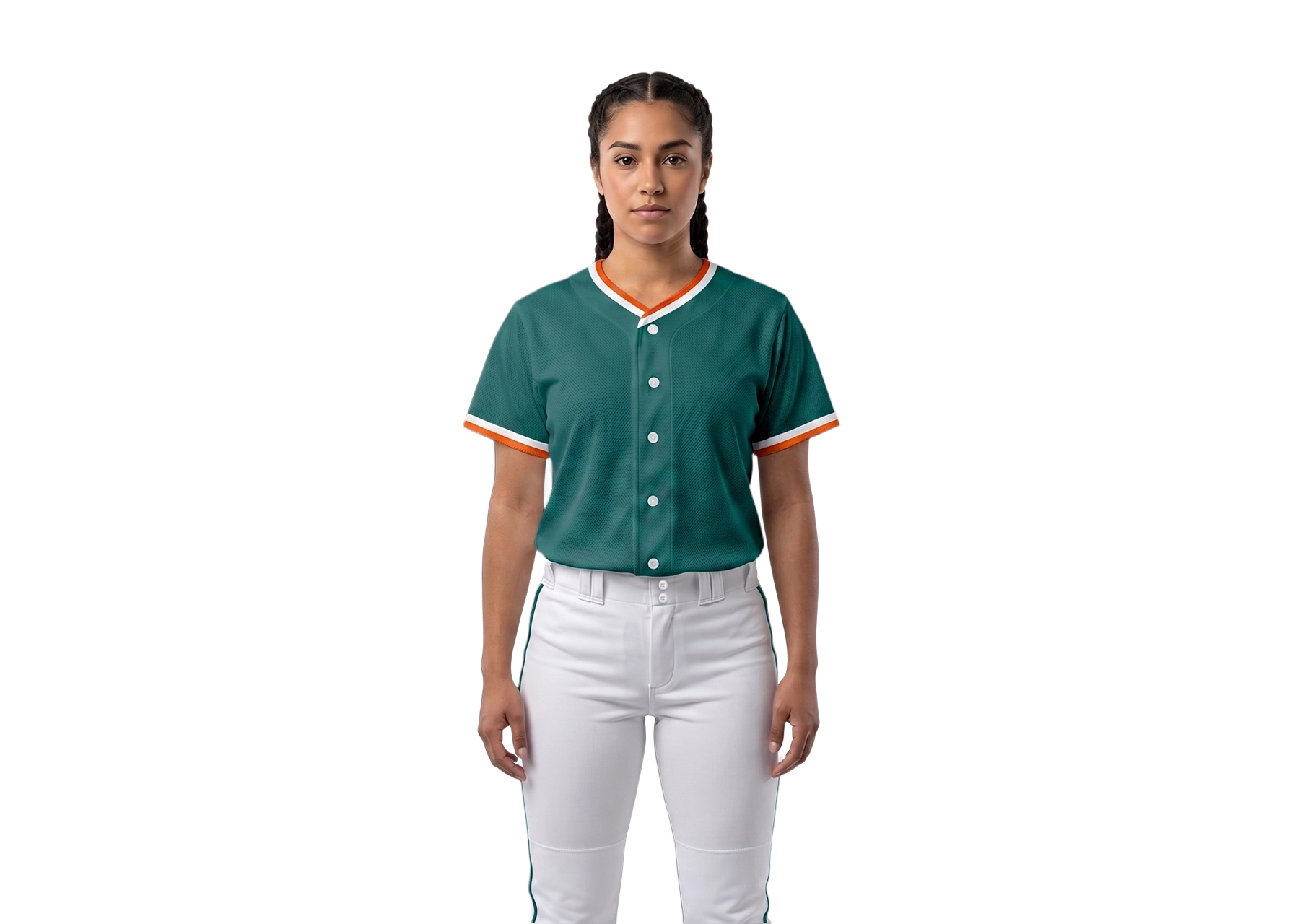 Custom emerald hurricane adult youth unisex full buttons baseball jersey - Jersey