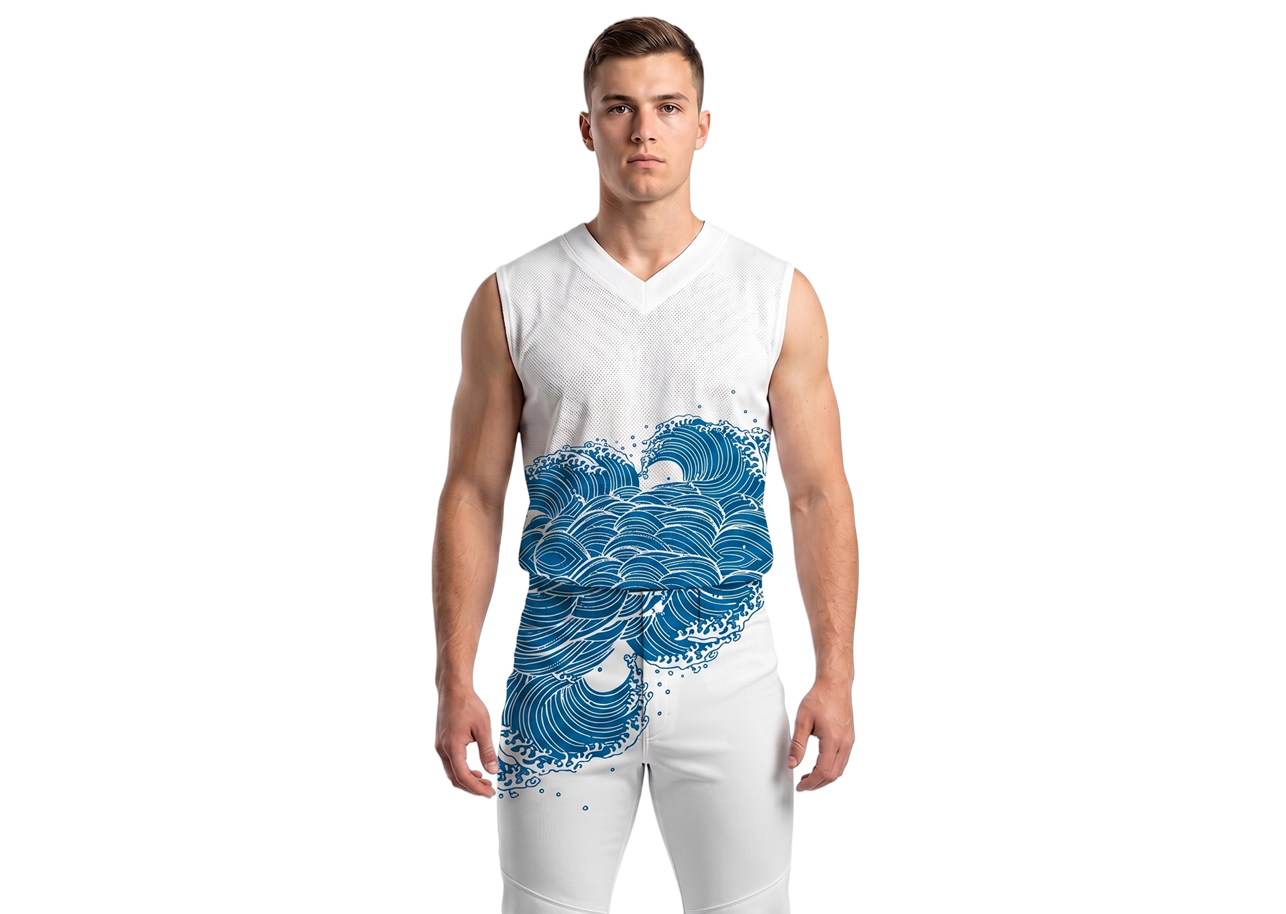 Custom  water plants design adult youth unisex sleeveless baseball jersey - Jersey