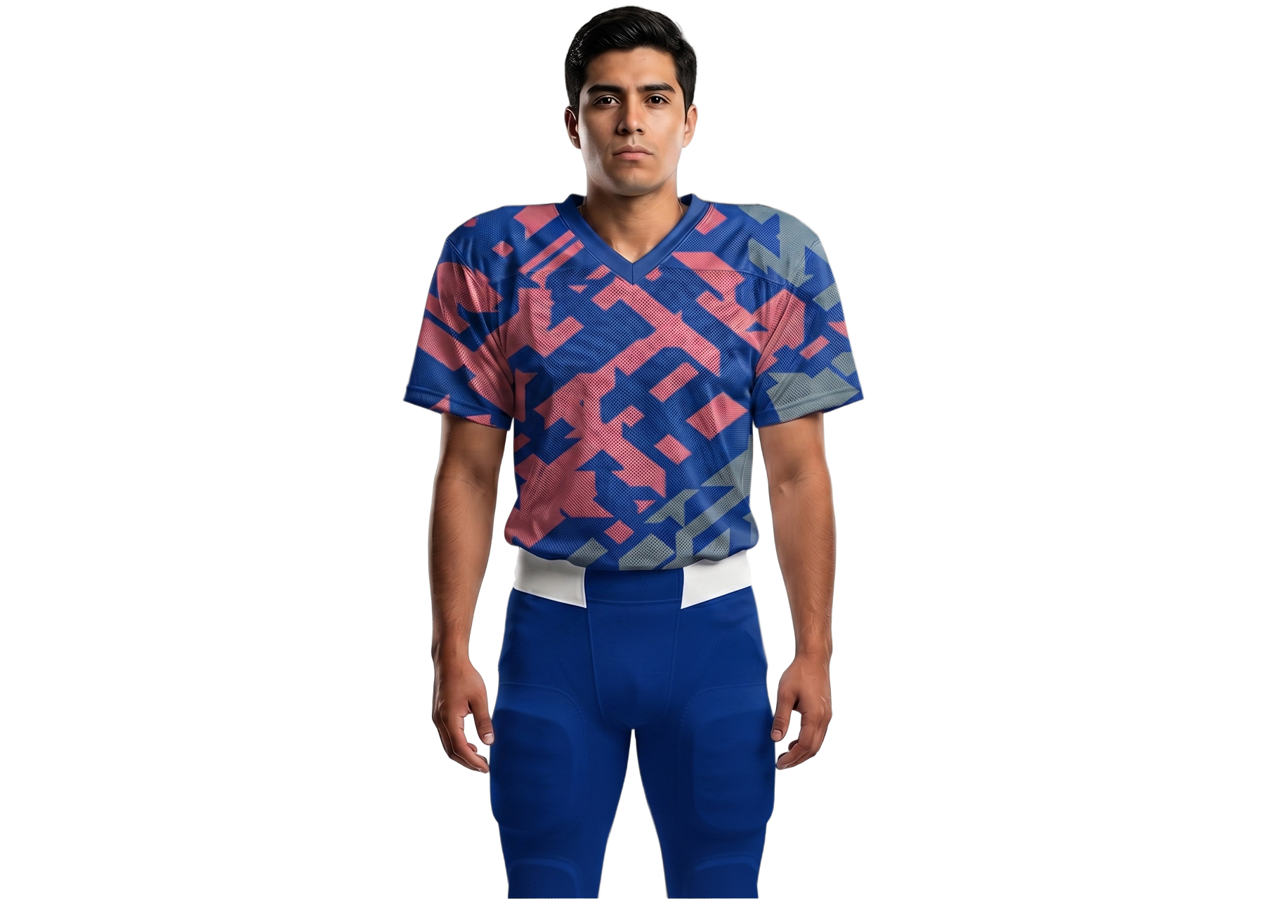 Custom multi line design adult youth unisex football jersey - Jersey