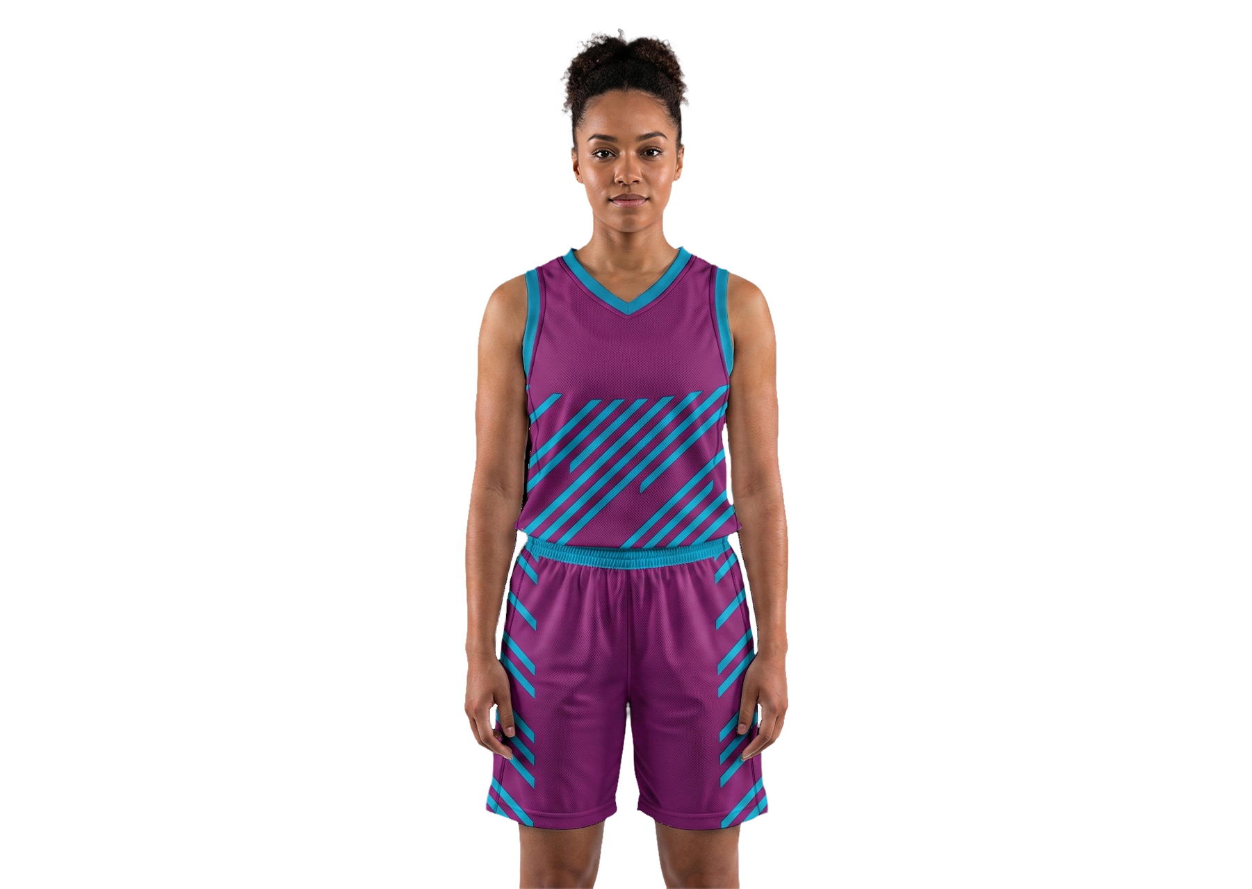 Custom half diagonal lines adult youth unisex basketball jersey - reversible uniform - Jersey