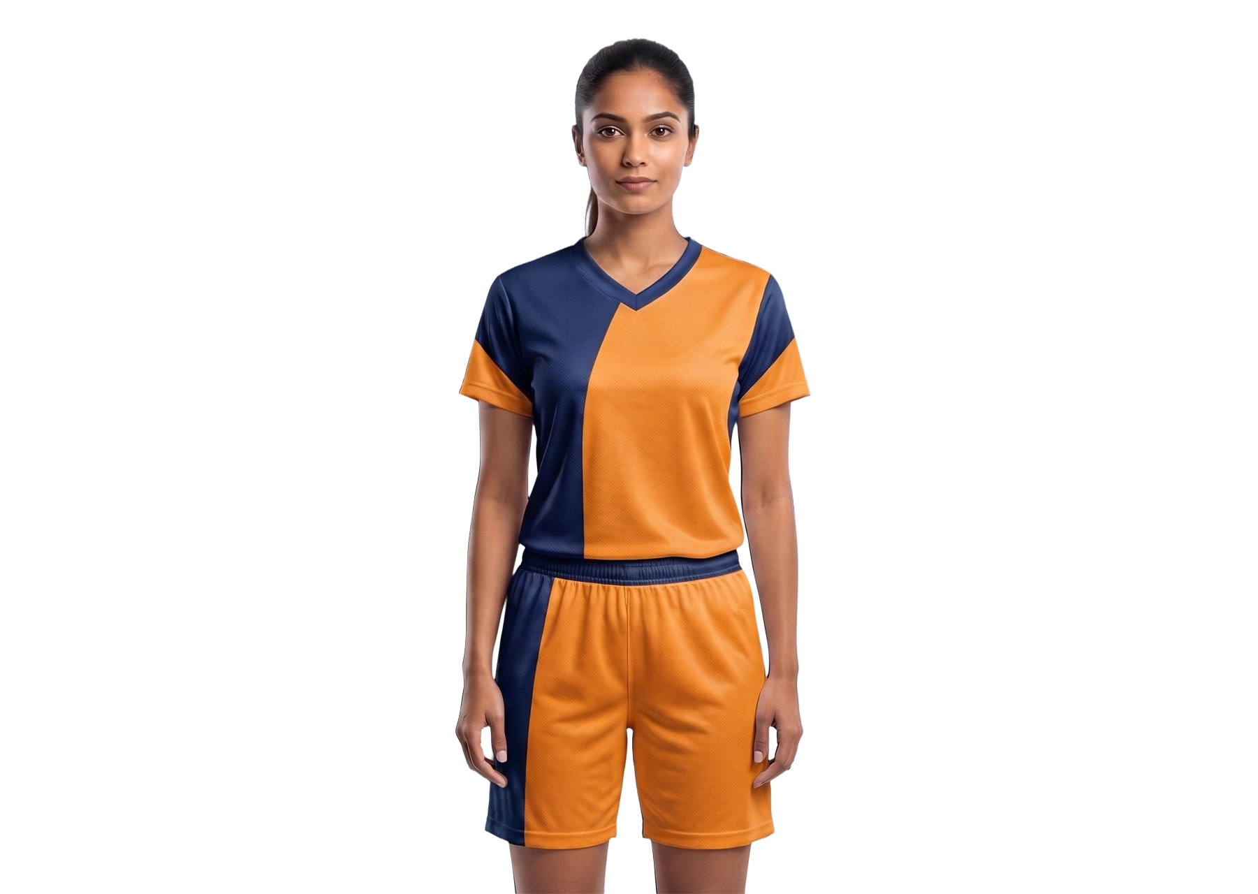 Custom orange solids adult youth soccer jersey - Jersey