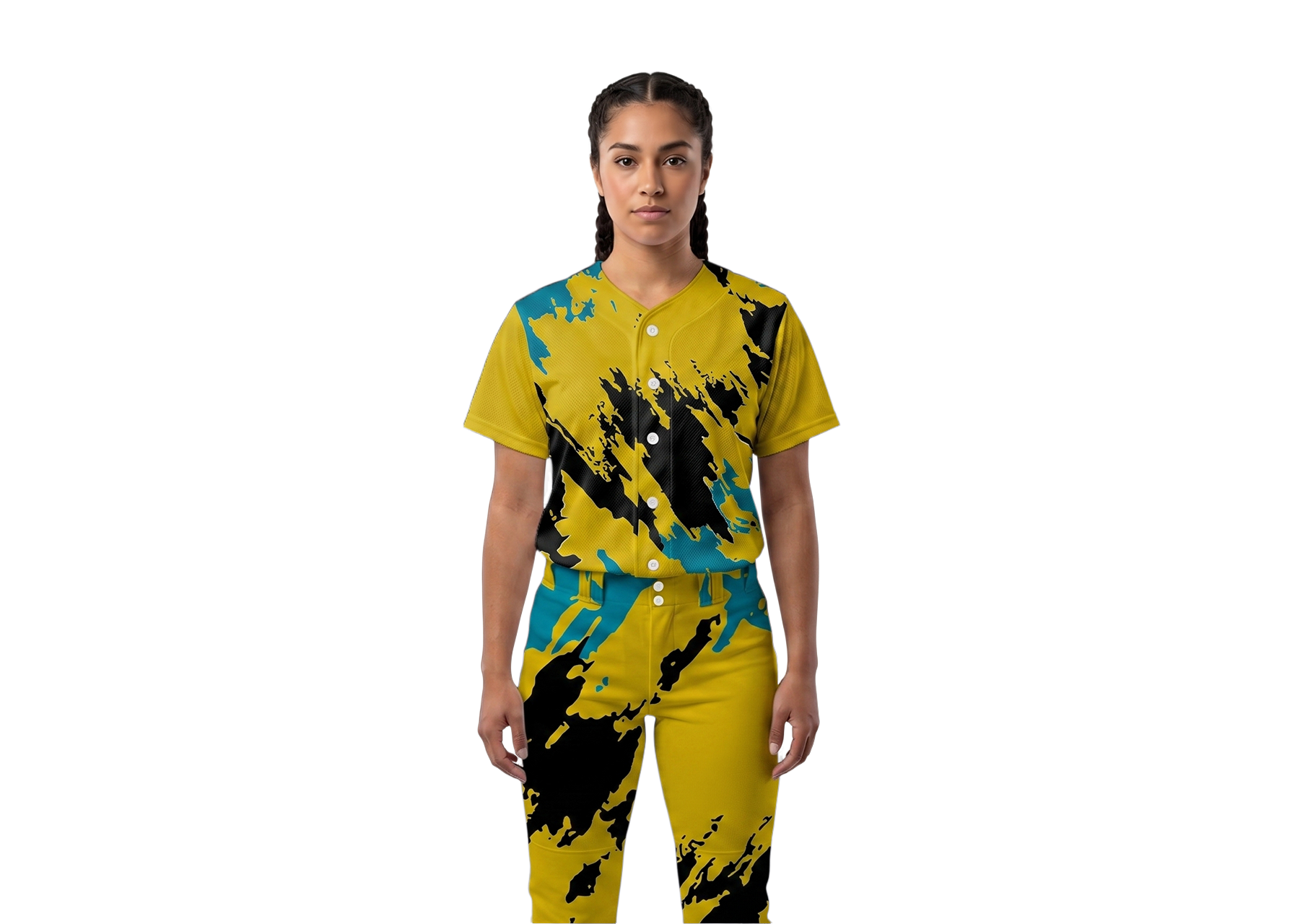 Custom silhouette abstract adult youth unisex softball jersey - Jersey
