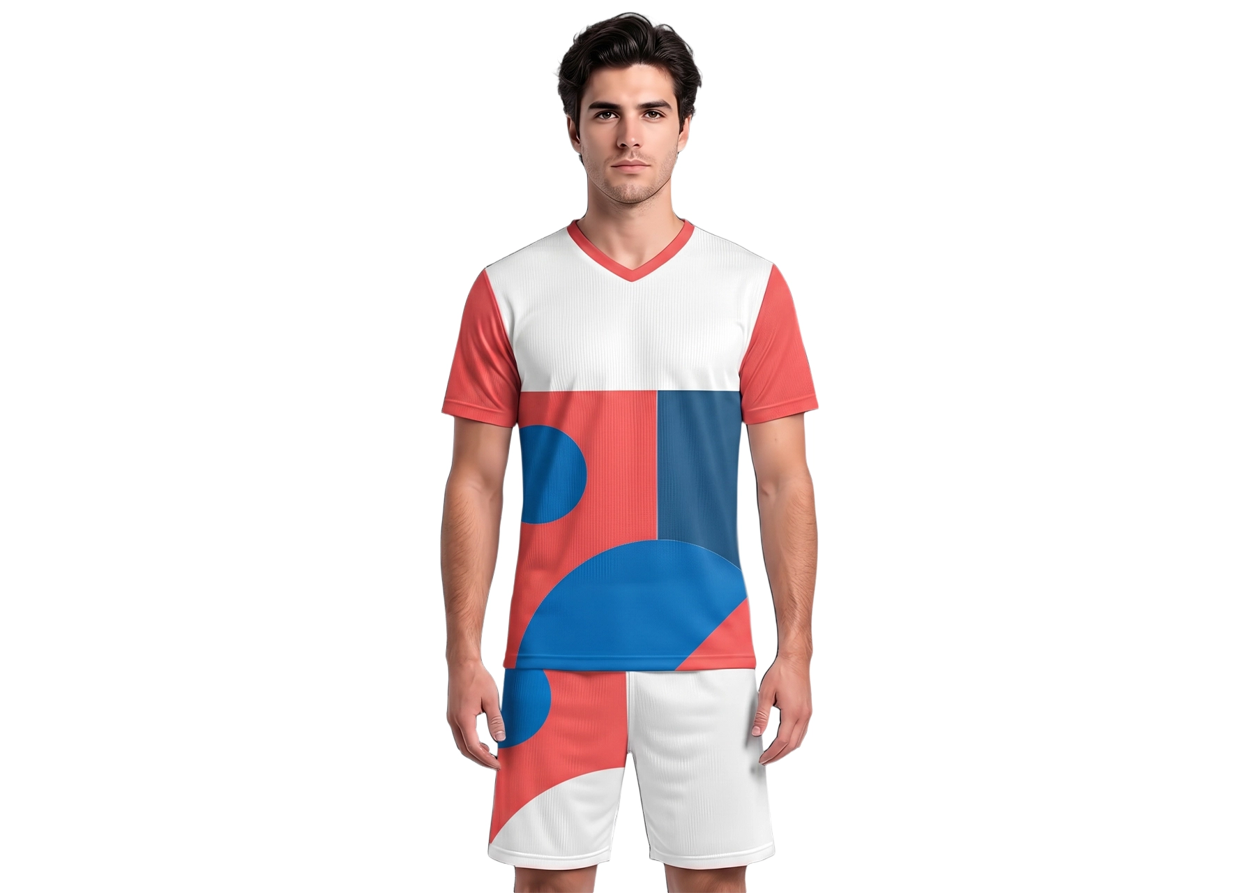 Custom geometric shapes adult youth soccer jersey - Jersey