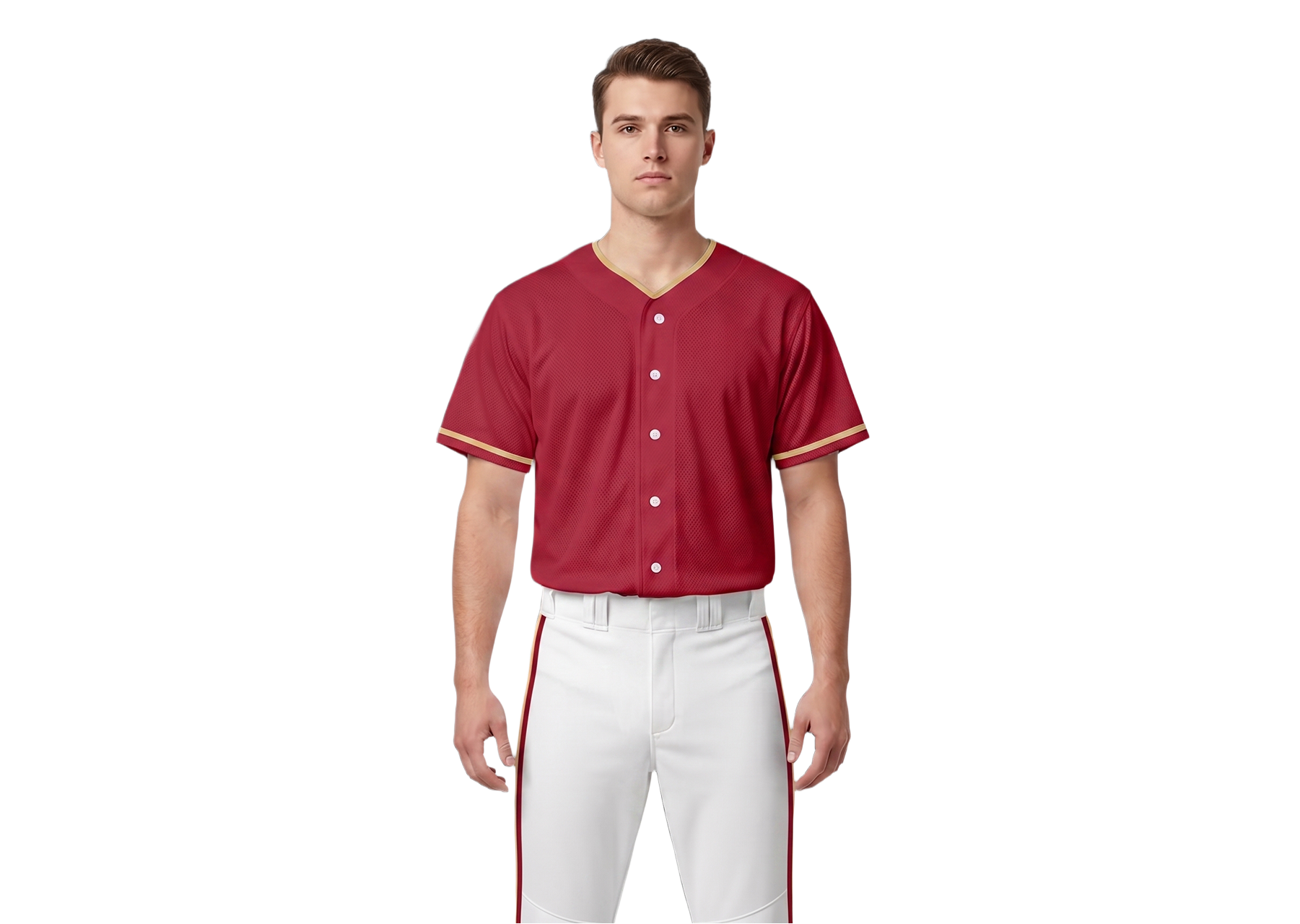 Custom maroon monarch adult youth unisex full buttons softball jersey - Jersey