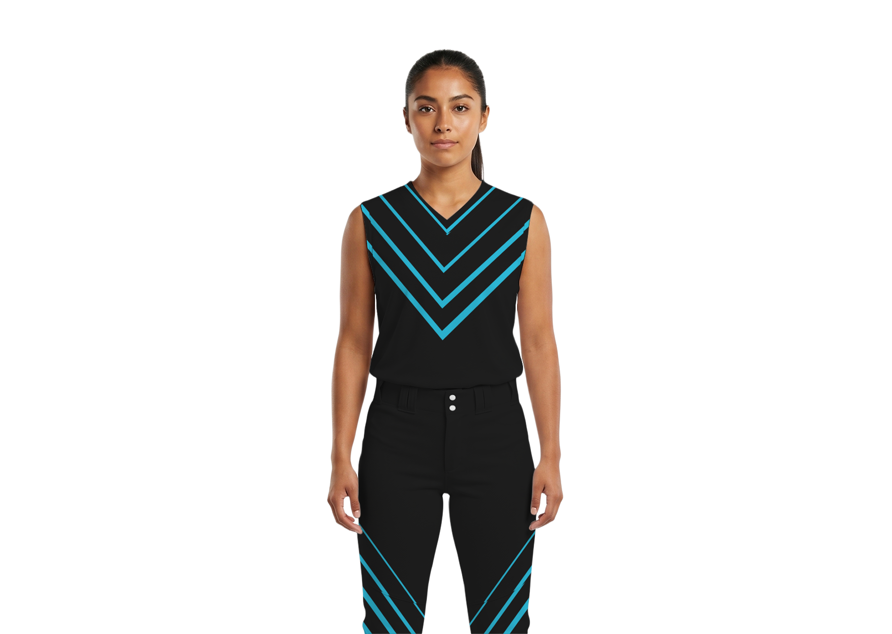 Custom v-line sleeveless youth unisex baseball jersey - Jersey