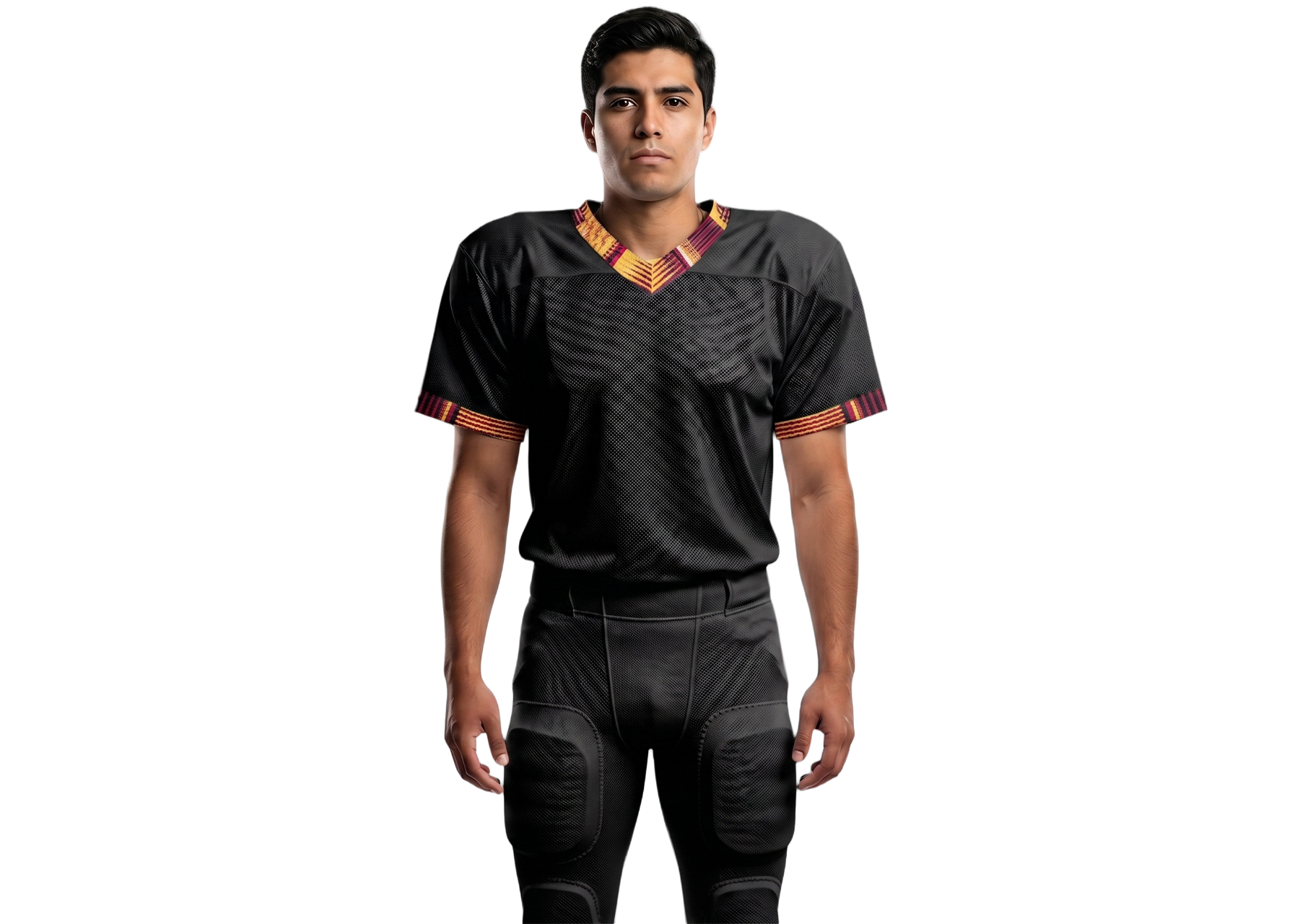 Custom football jersey adult youth unisex deeper black - Jersey