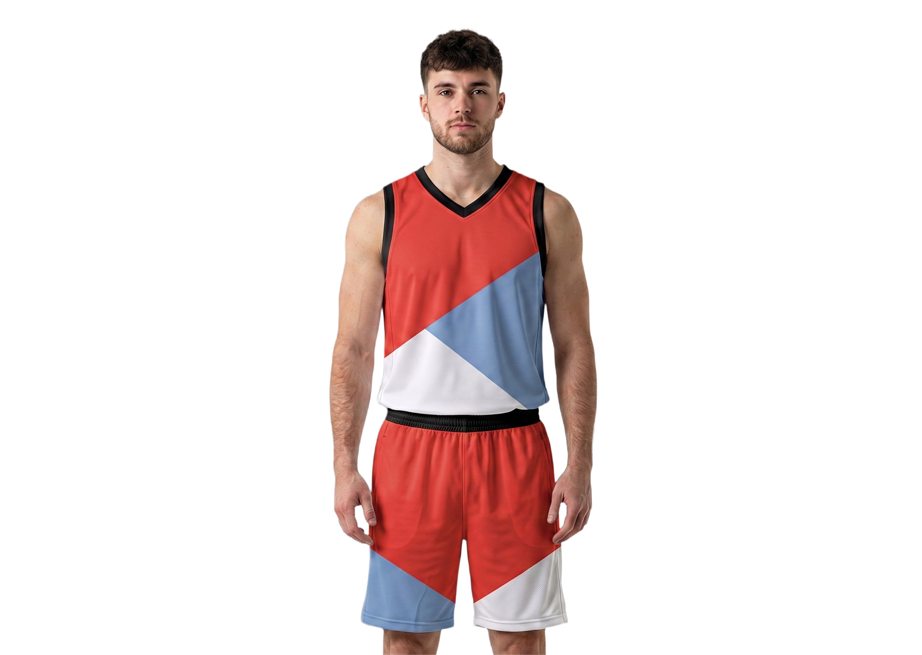 Custom triangle solids adult youth unisex basketball jersey - reversible uniform - Jersey