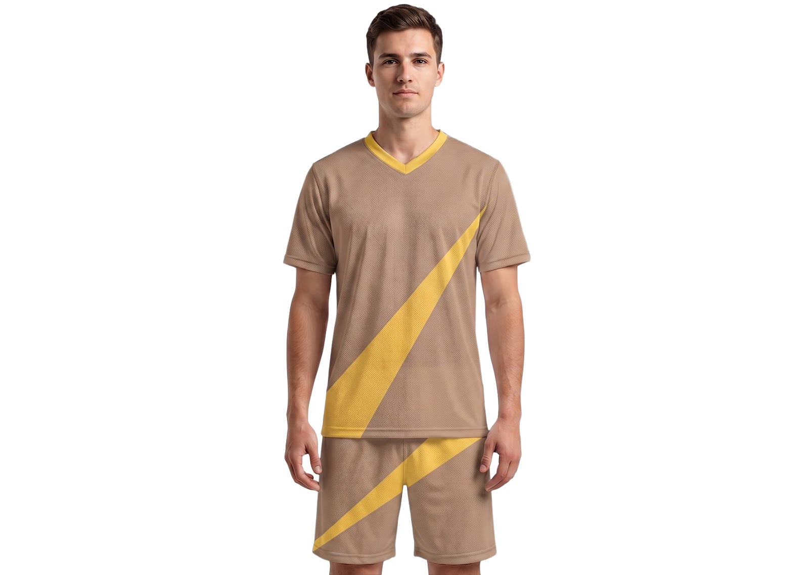 Custom Light Brown Solids Adult Youth Volleyball Jersey - JERSEY
