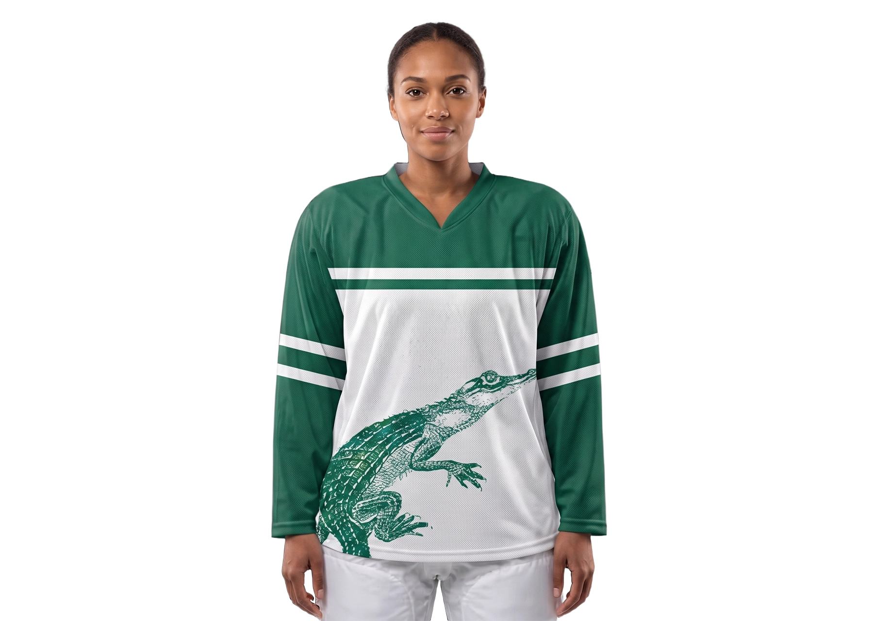 Custom crocodile adult youth unisex hockey jersey - Jersey