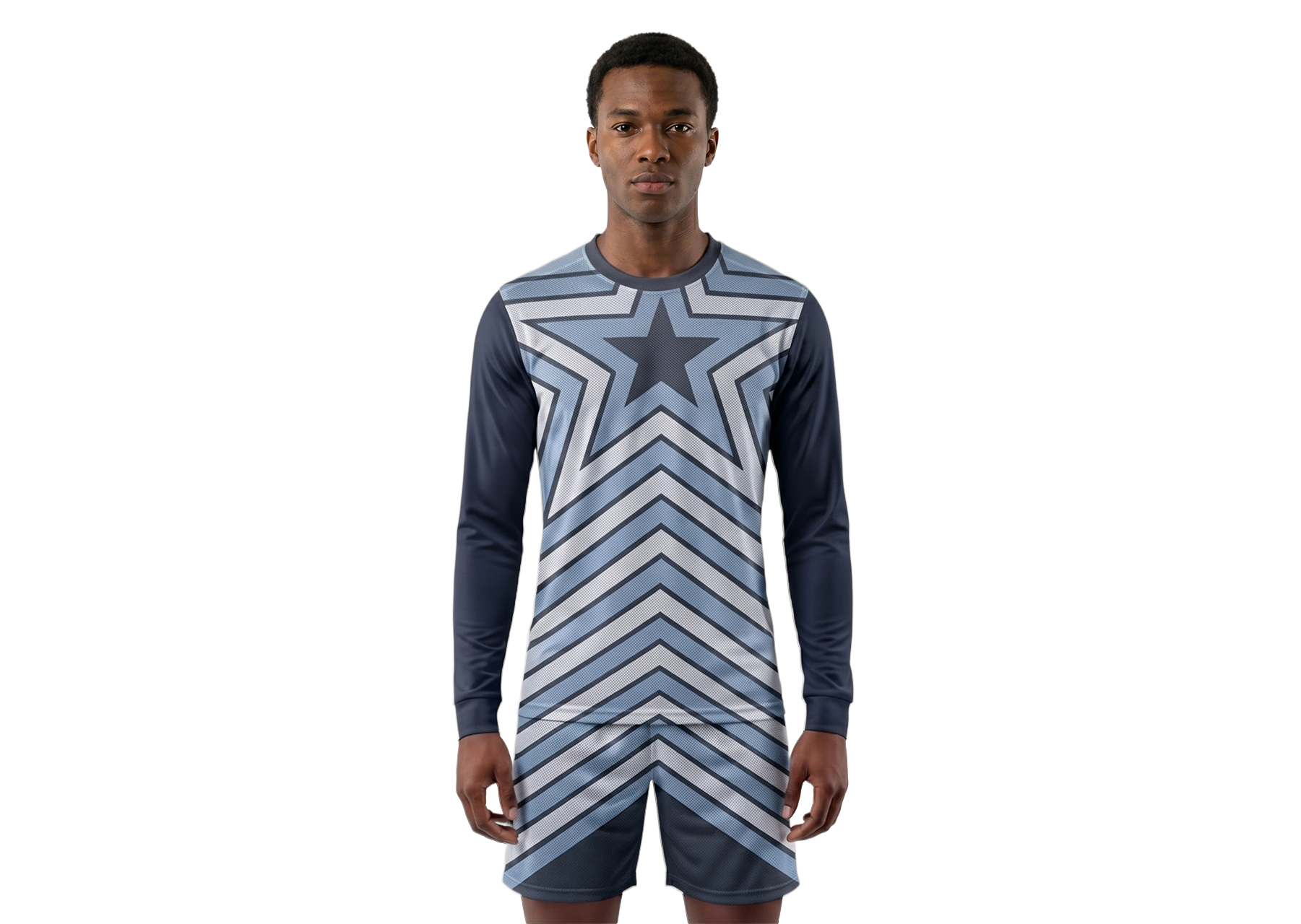 Custom stars layers adult youth unisex long sleeves soccer jerseys - Jersey