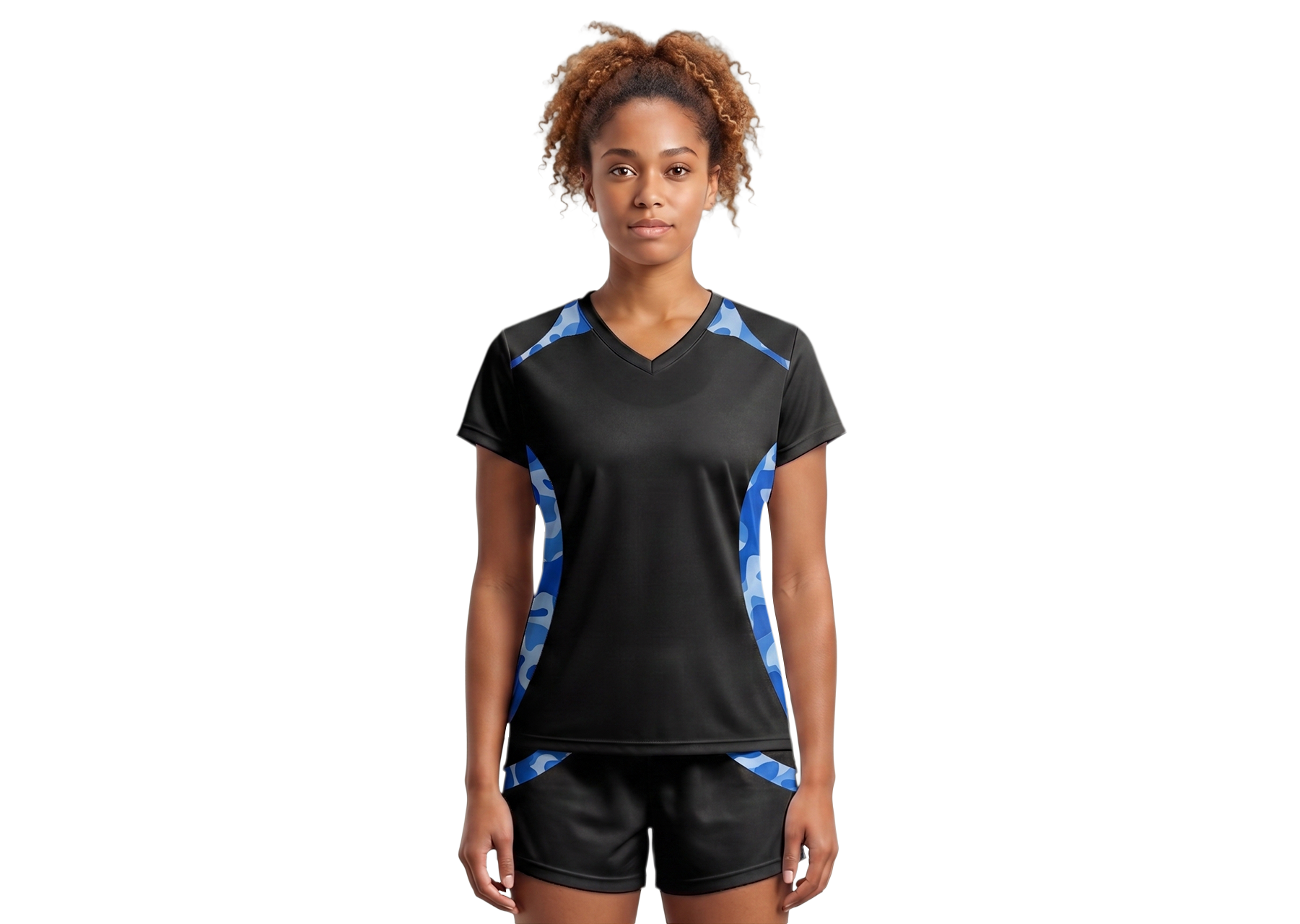 Custom black camo adult youth volleyball jersey - Jersey