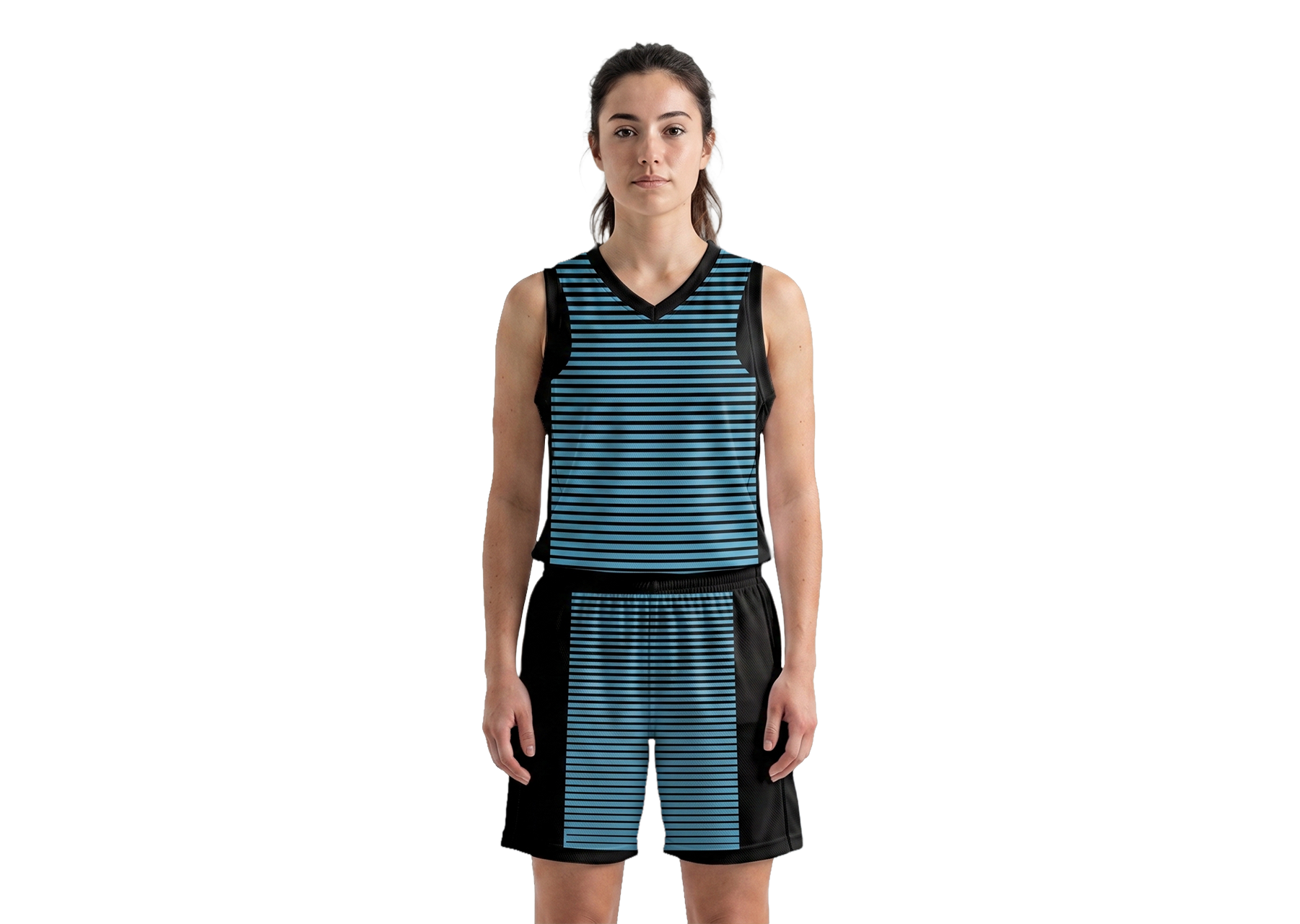 Custom close horizontal lines adult youth unisex basketball jersey - reversible uniform - Jersey