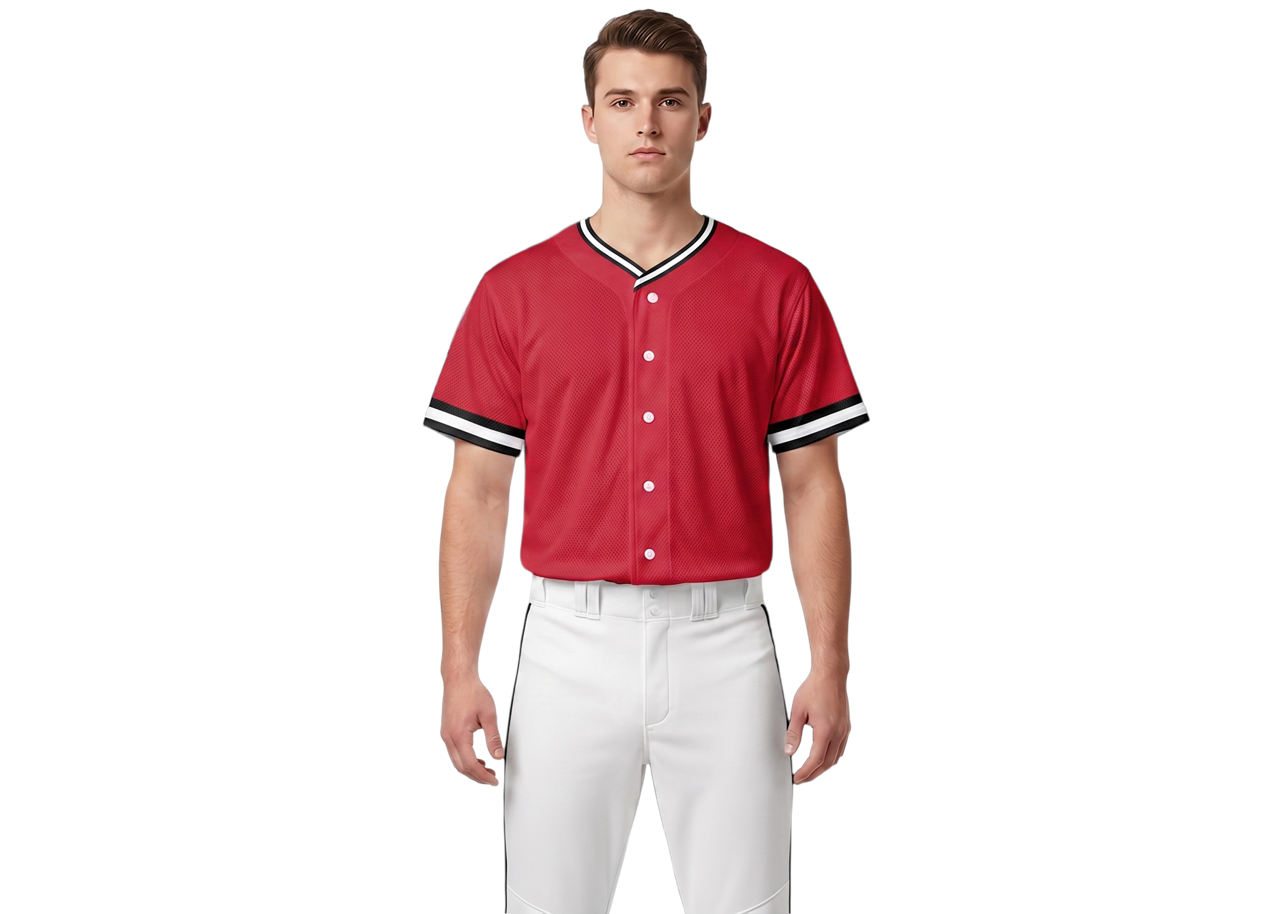 Custom redhawk adult youth unisex full buttons baseball jersey - Jersey
