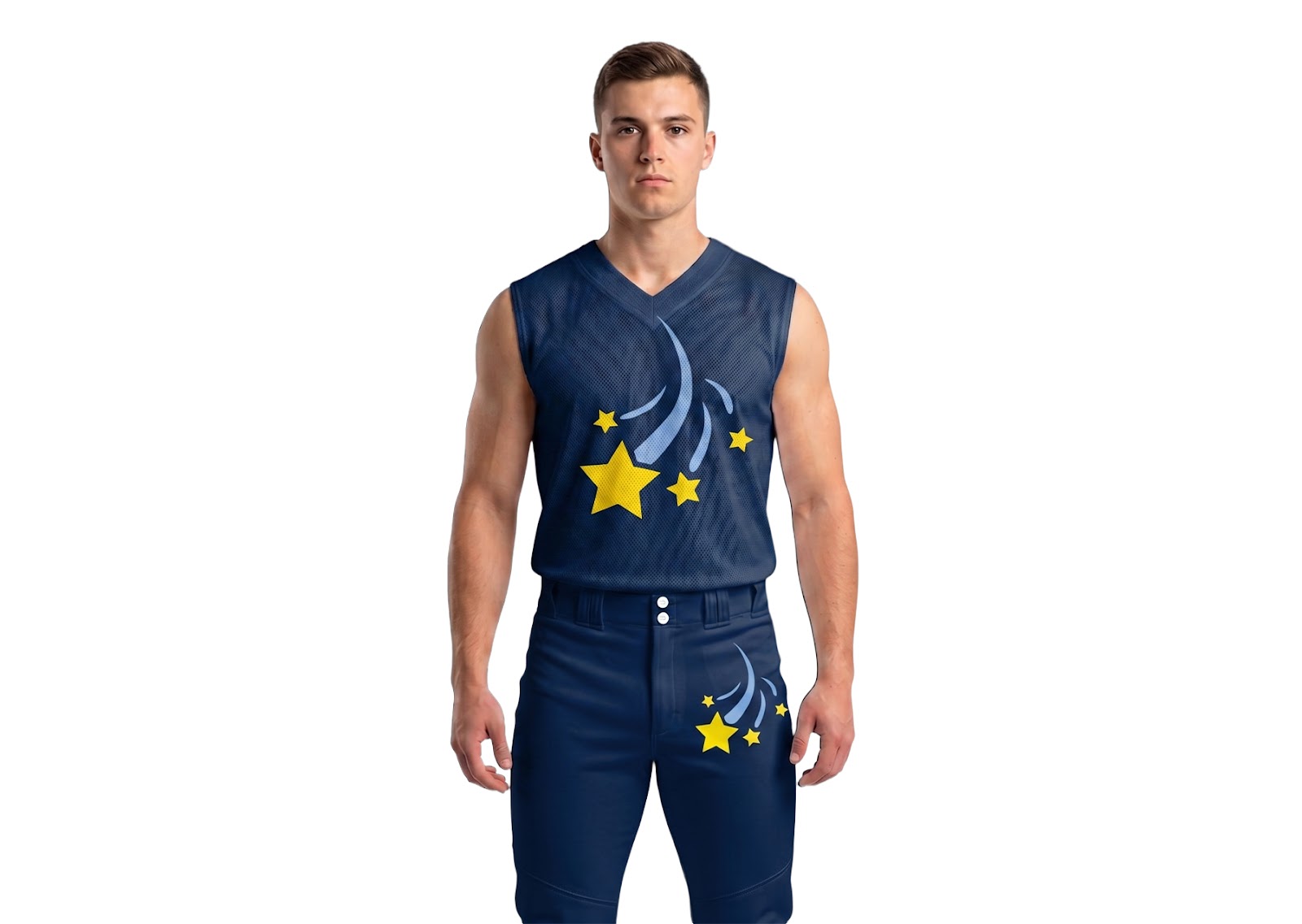 Custom shining stars sleeveless adult youth unisex softball jersey - Jersey