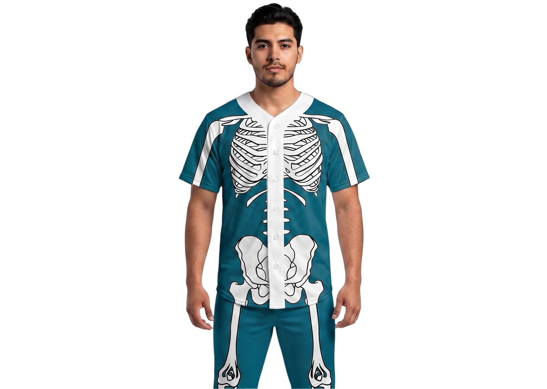 Custom skeleton nature adult youth unisex baseball jersey - Jersey