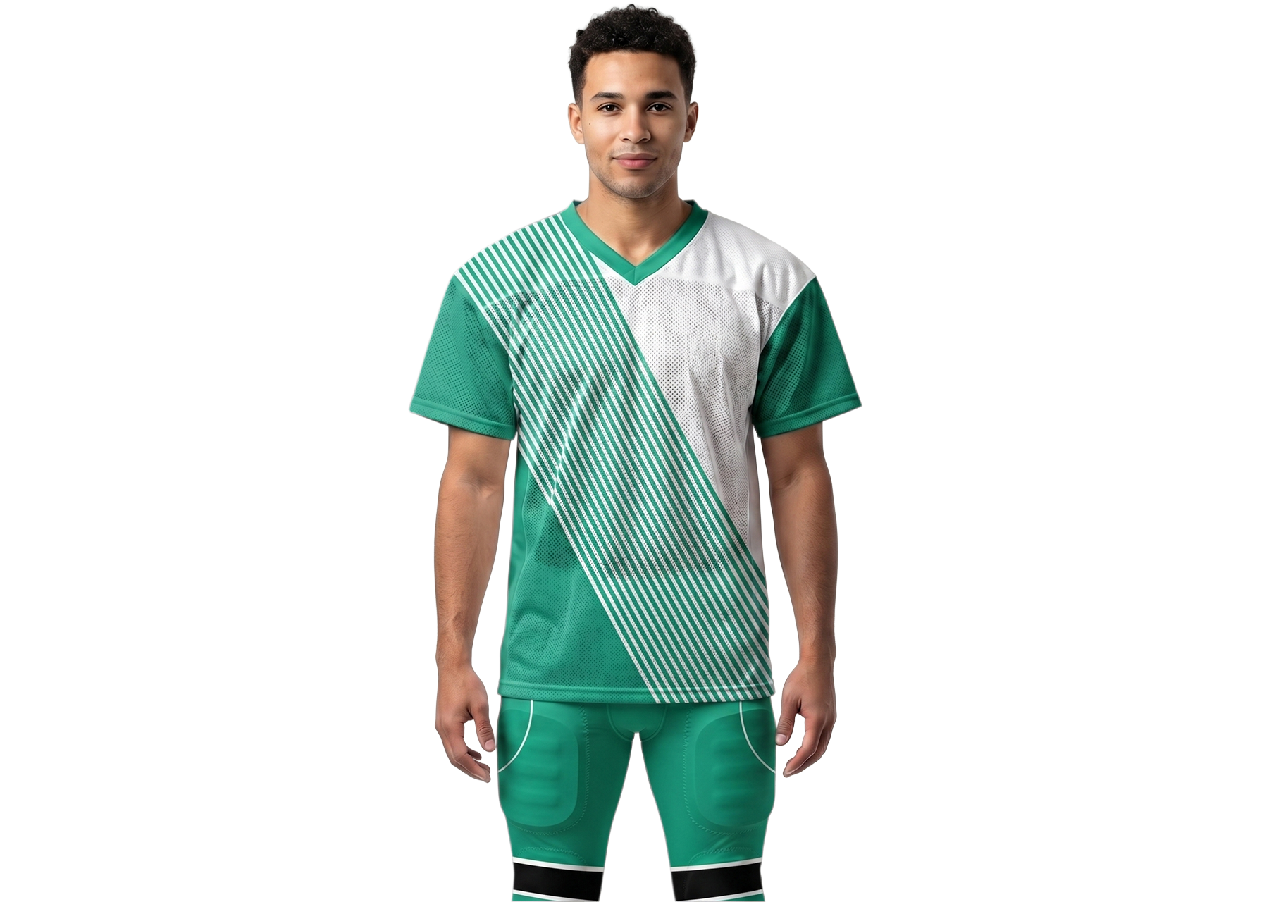 Custom diagonal lines  adult youth unisex football jersey - Jersey