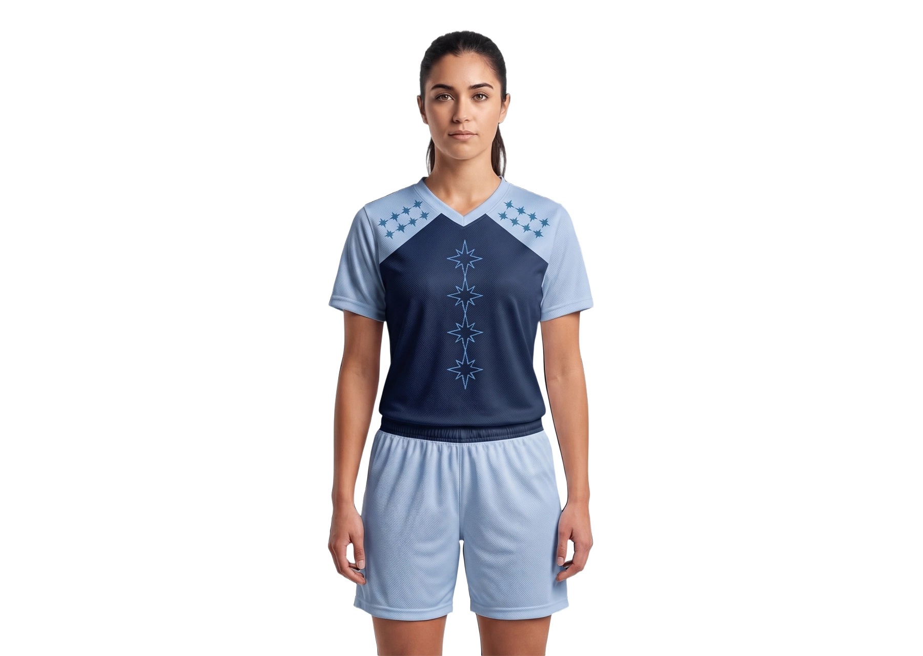 Custom center strip stars adult youth soccer jersey - Jersey