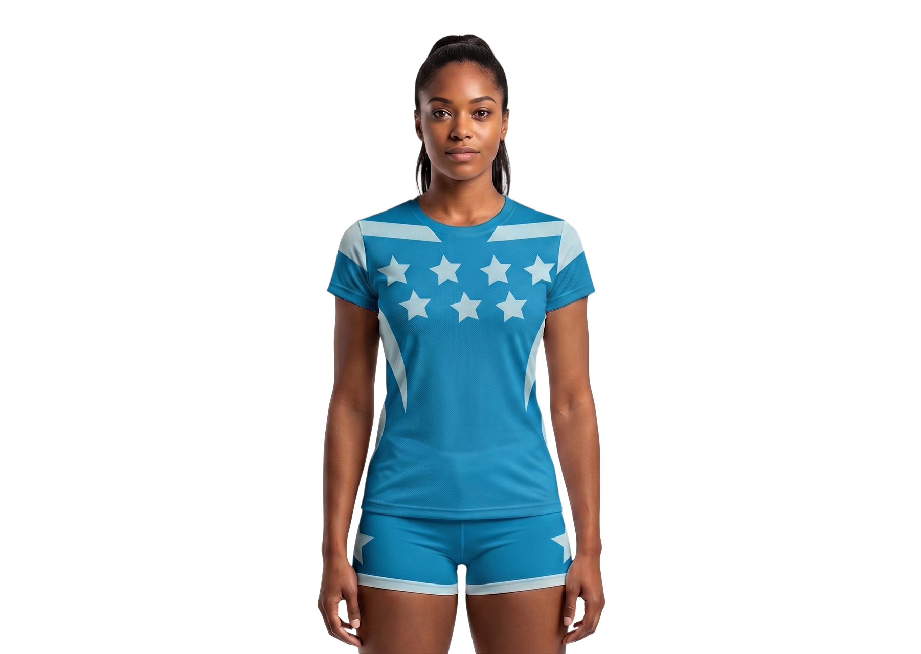 Custom blue stars adult youth volleyball unisex jersey - Jersey