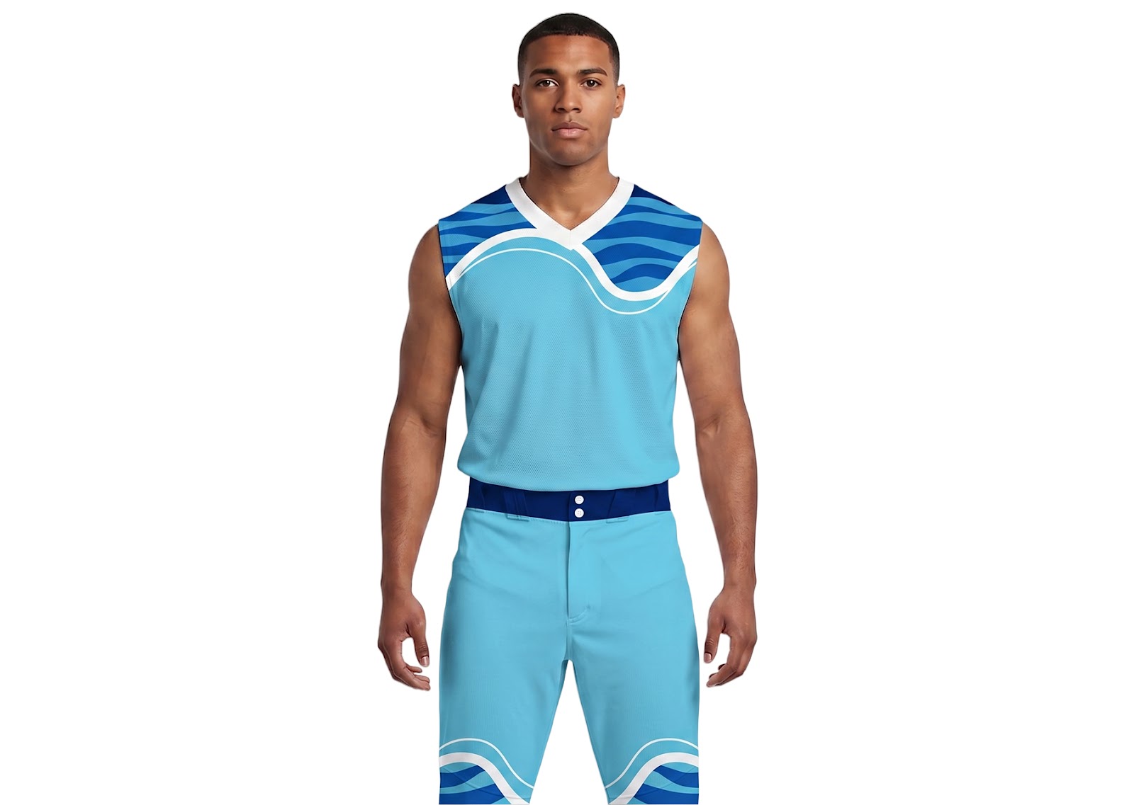 Custom  wave design adult youth unisex softball jersey - Jersey