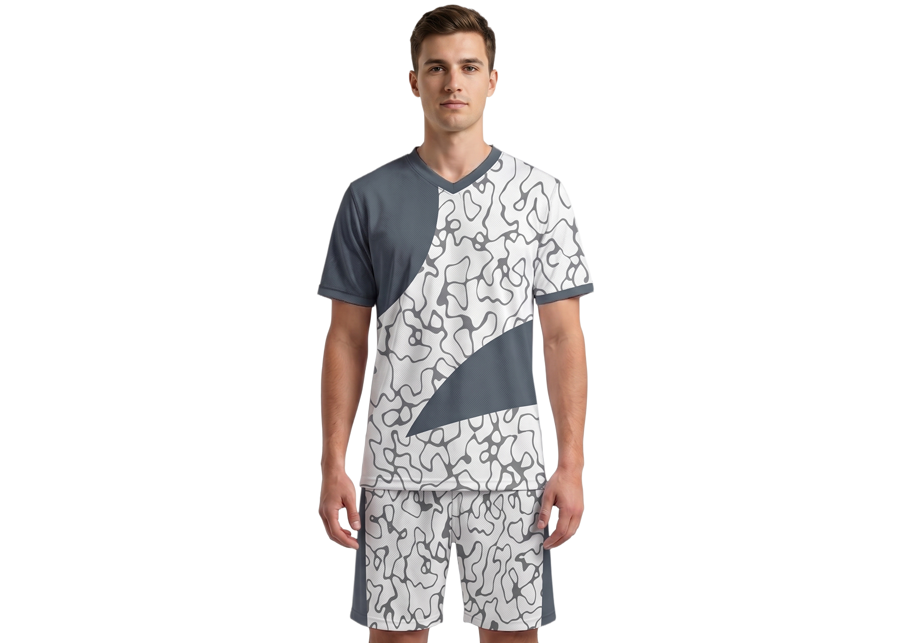Custom lines abstract adult youth volleyball jersey - Jersey