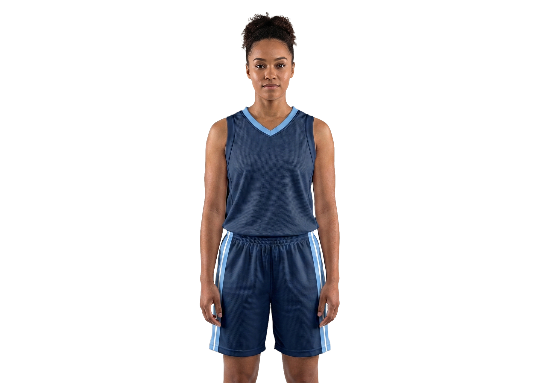 Custom elegant blue adult youth unisex basketball jersey - reversible uniform - Jersey