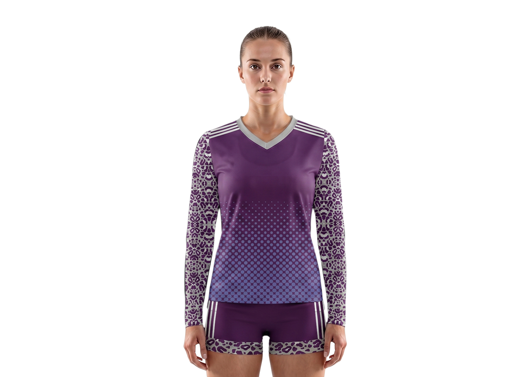 Custom fashion animal adult youth volleyball  long sleeve jersey - Jersey