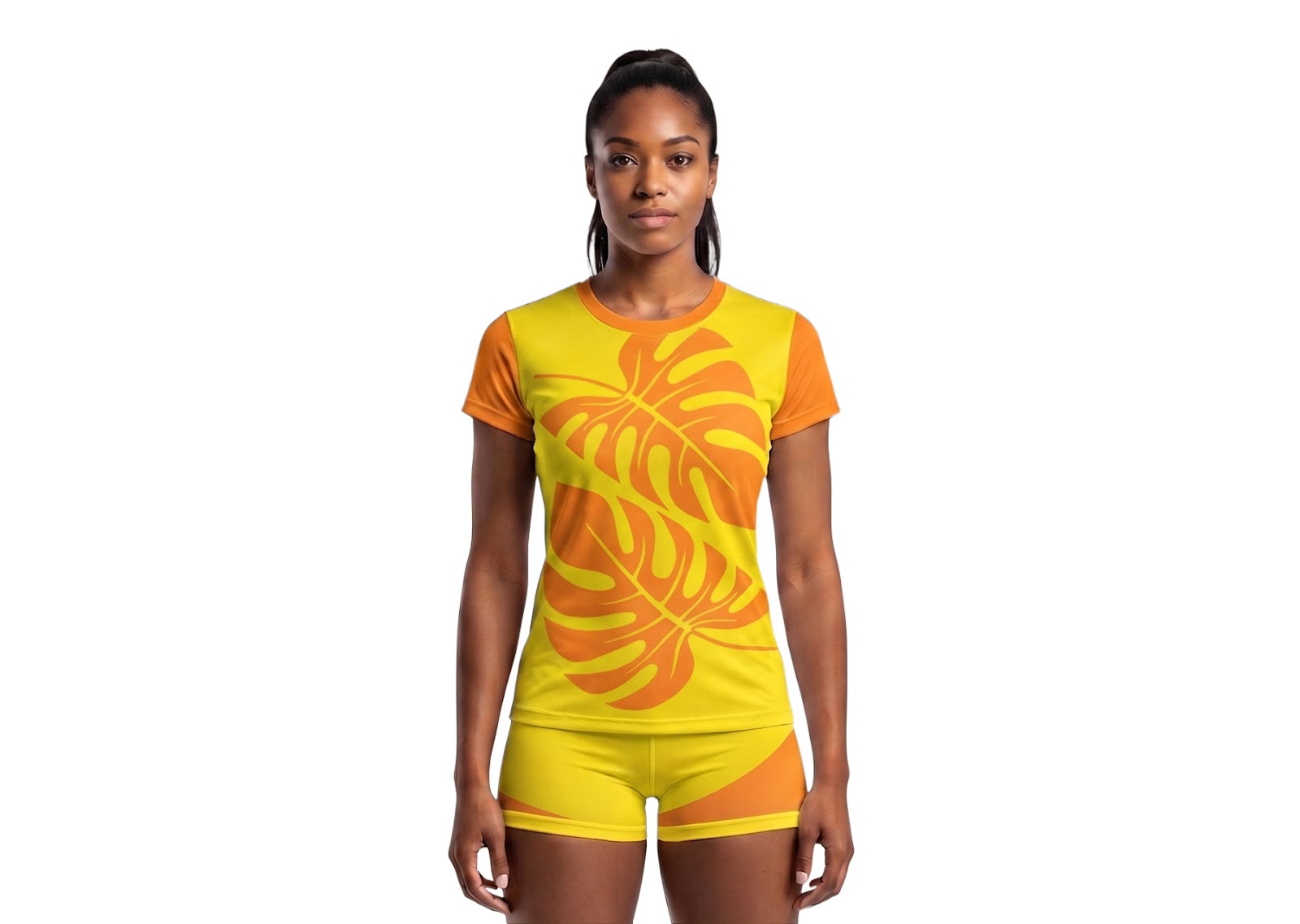 Custom big front leaves adult youth volleyball jersey - Jersey