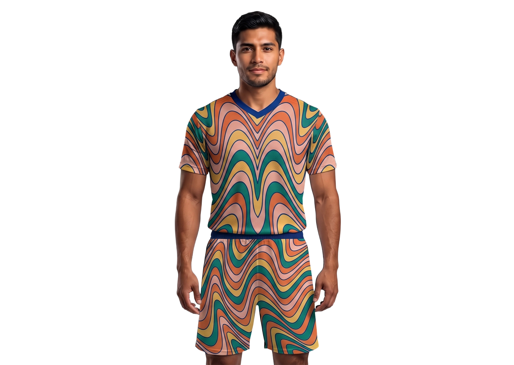 Custom layered shapes adult youth soccer jersey - Jersey