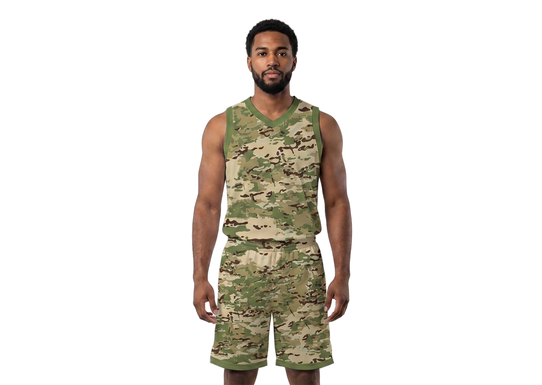 Custom military camo adult youth unisex basketball jersey - reversible uniform - Jersey