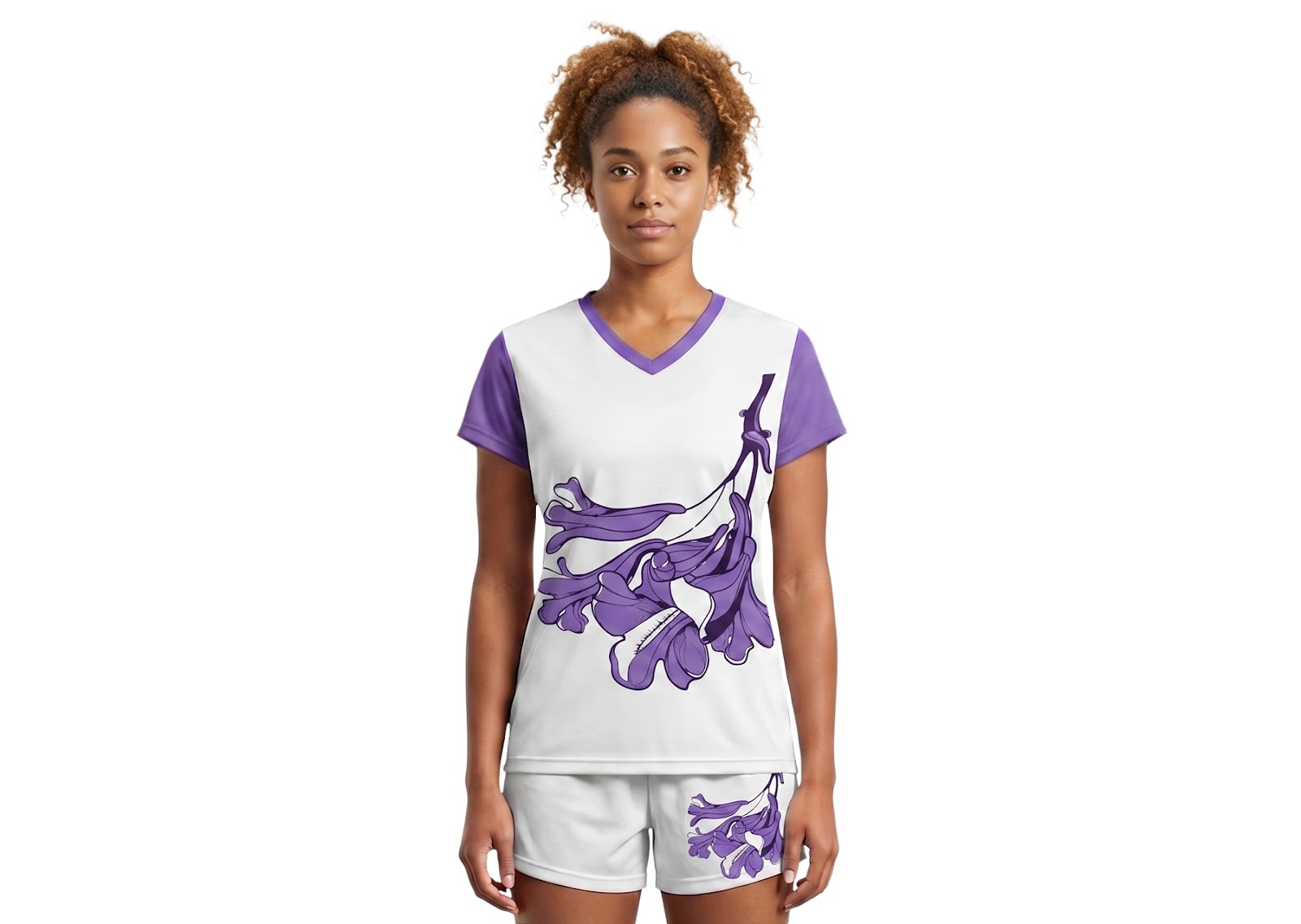 Custom purple nature adult youth volleyball jersey - Jersey