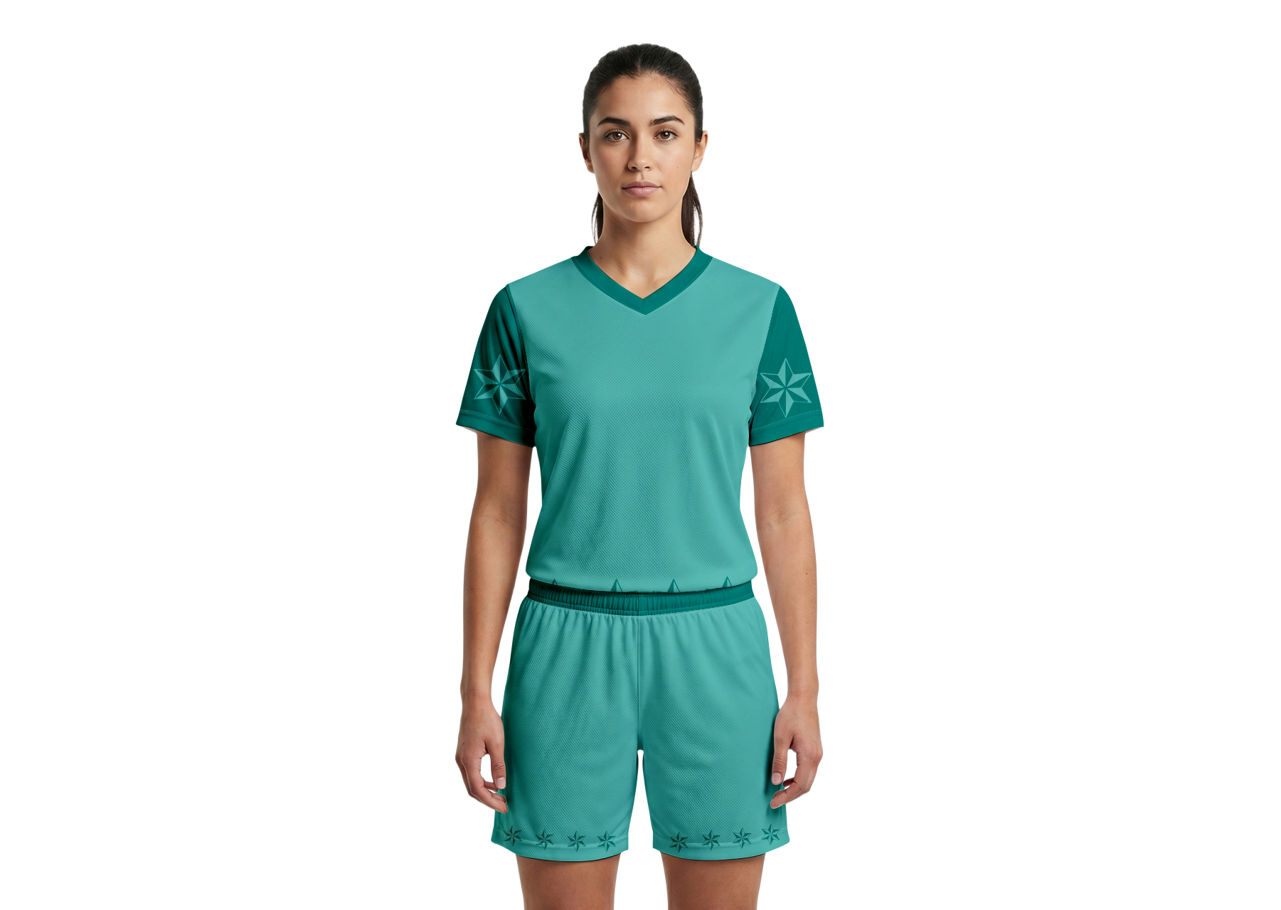 Custom cool blue stars adult youth soccer jersey - Jersey