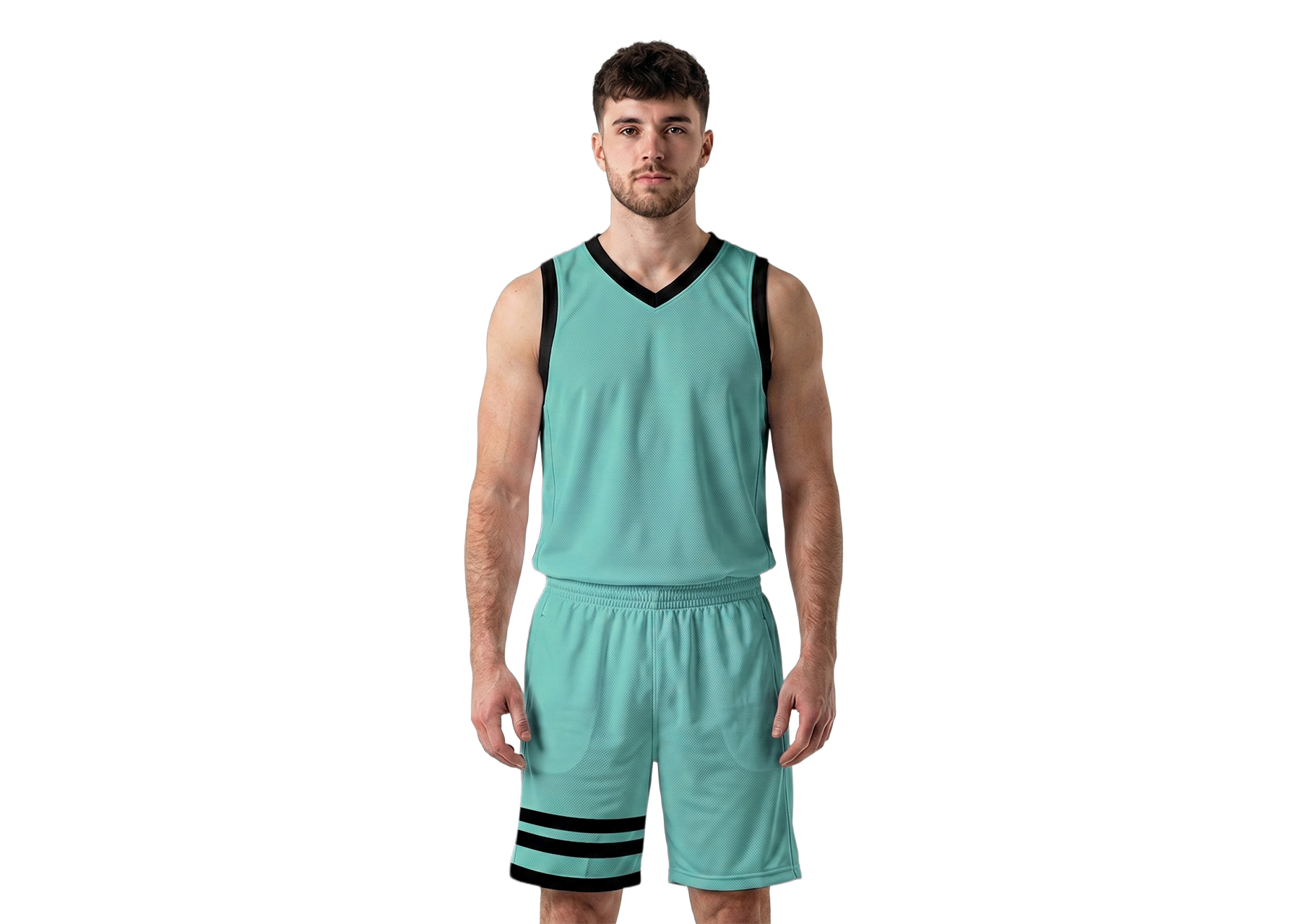 Custom classic thick band armhole neck solids adult youth unisex basketball jersey - reversible uniform - Jersey