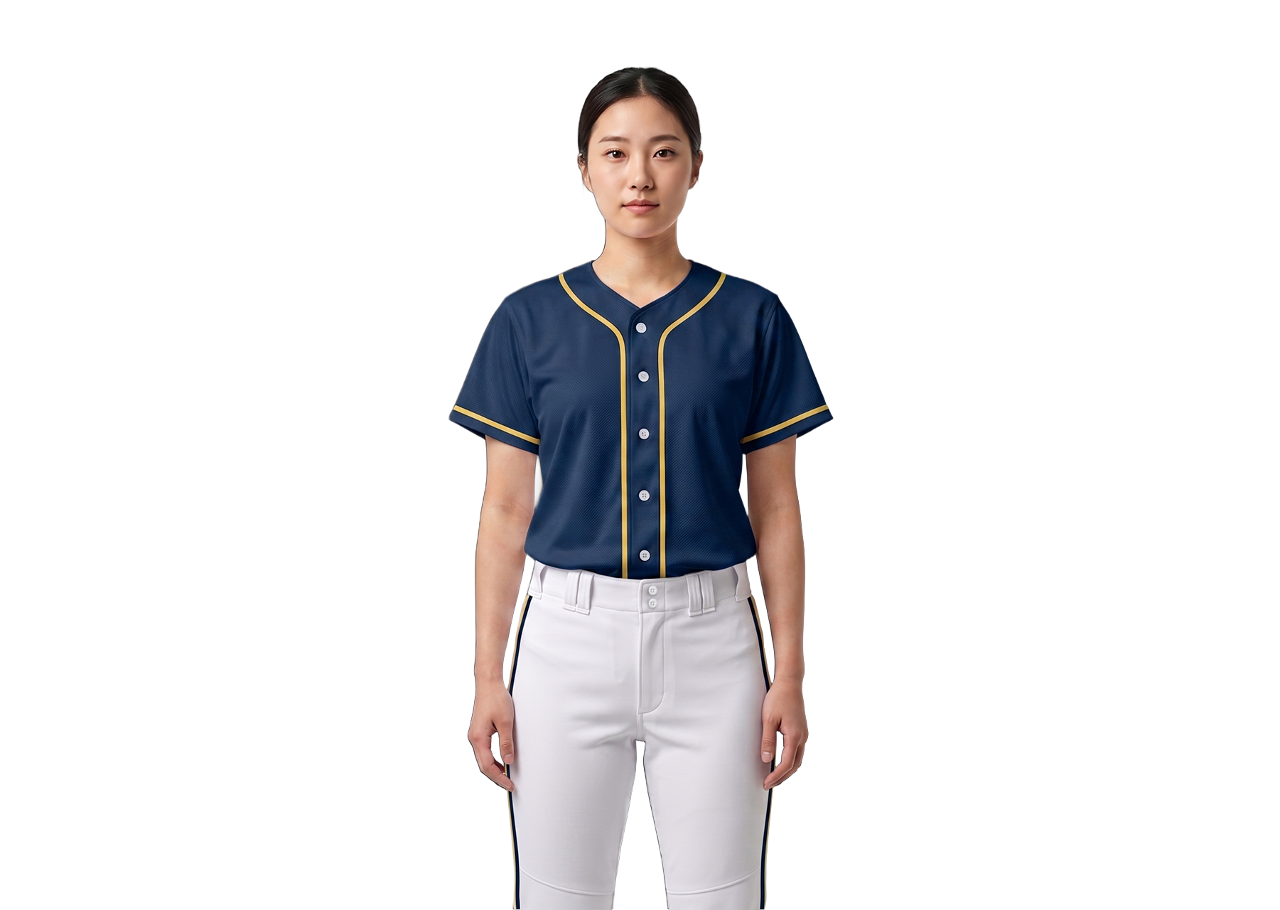 Custom indigo adult youth unisex full buttons softball jersey - Jersey