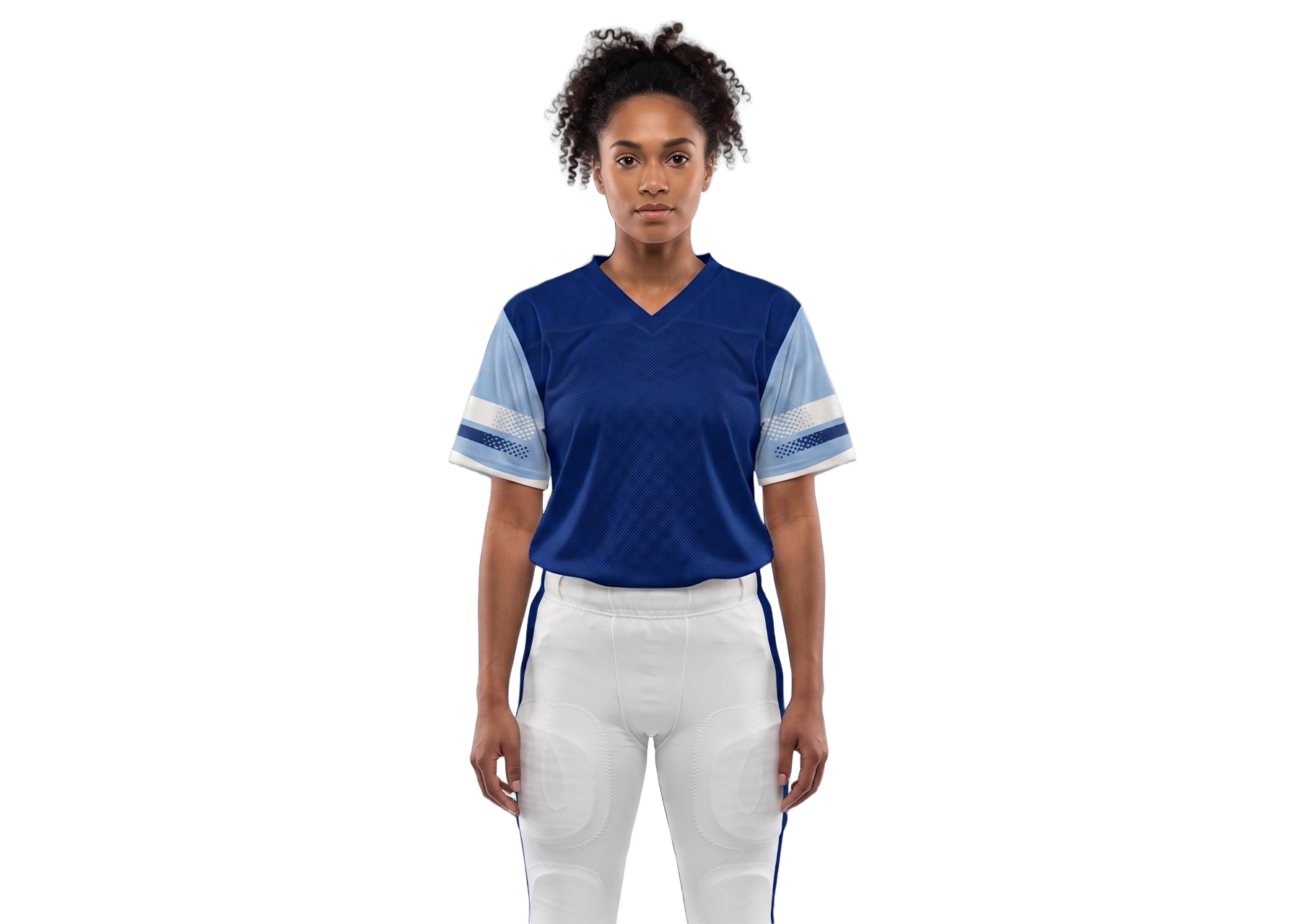 Custom football jersey adult youth unisex deep blue - Jersey