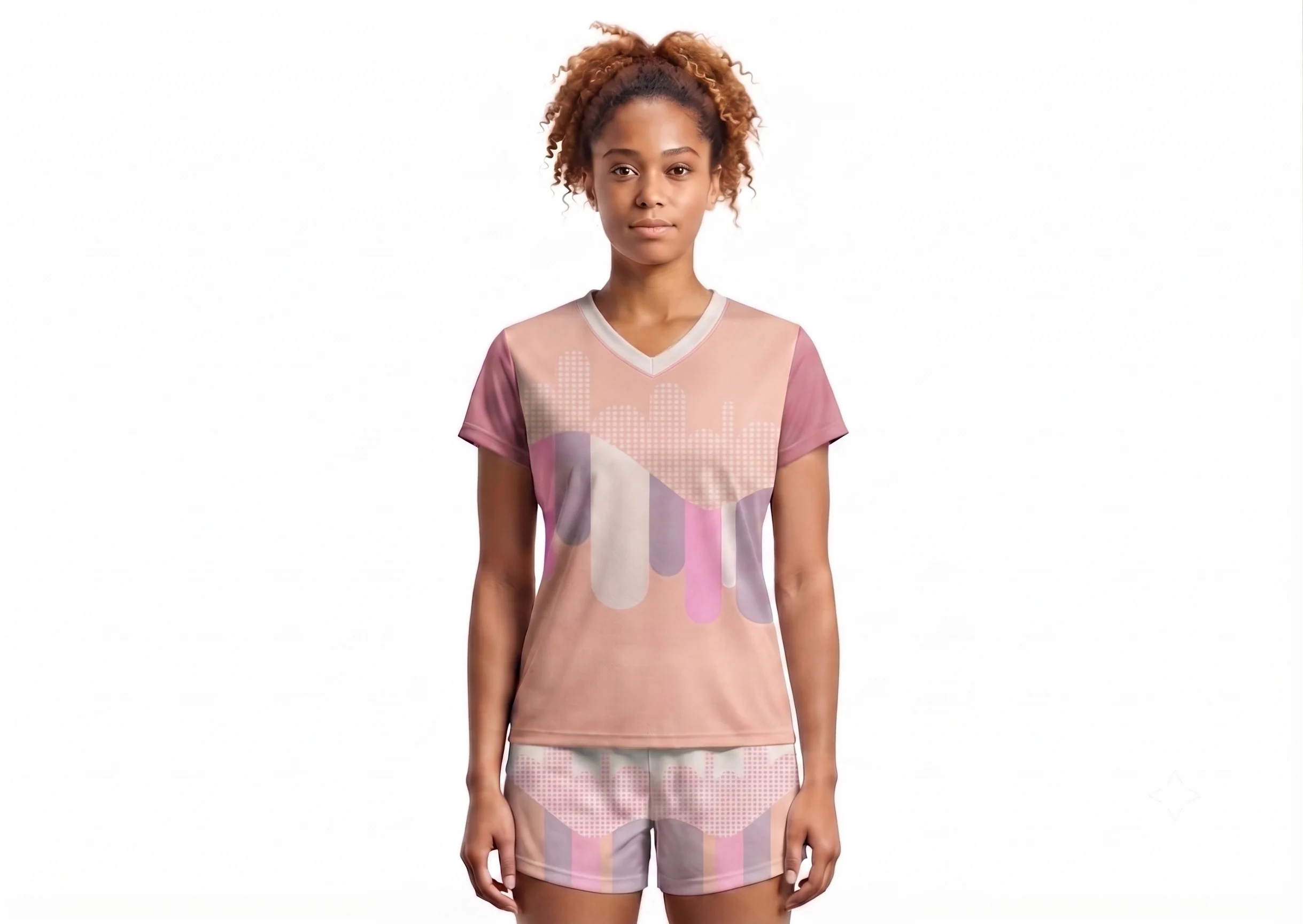 Custom pastel abstract adult youth volleyball jersey - Jersey