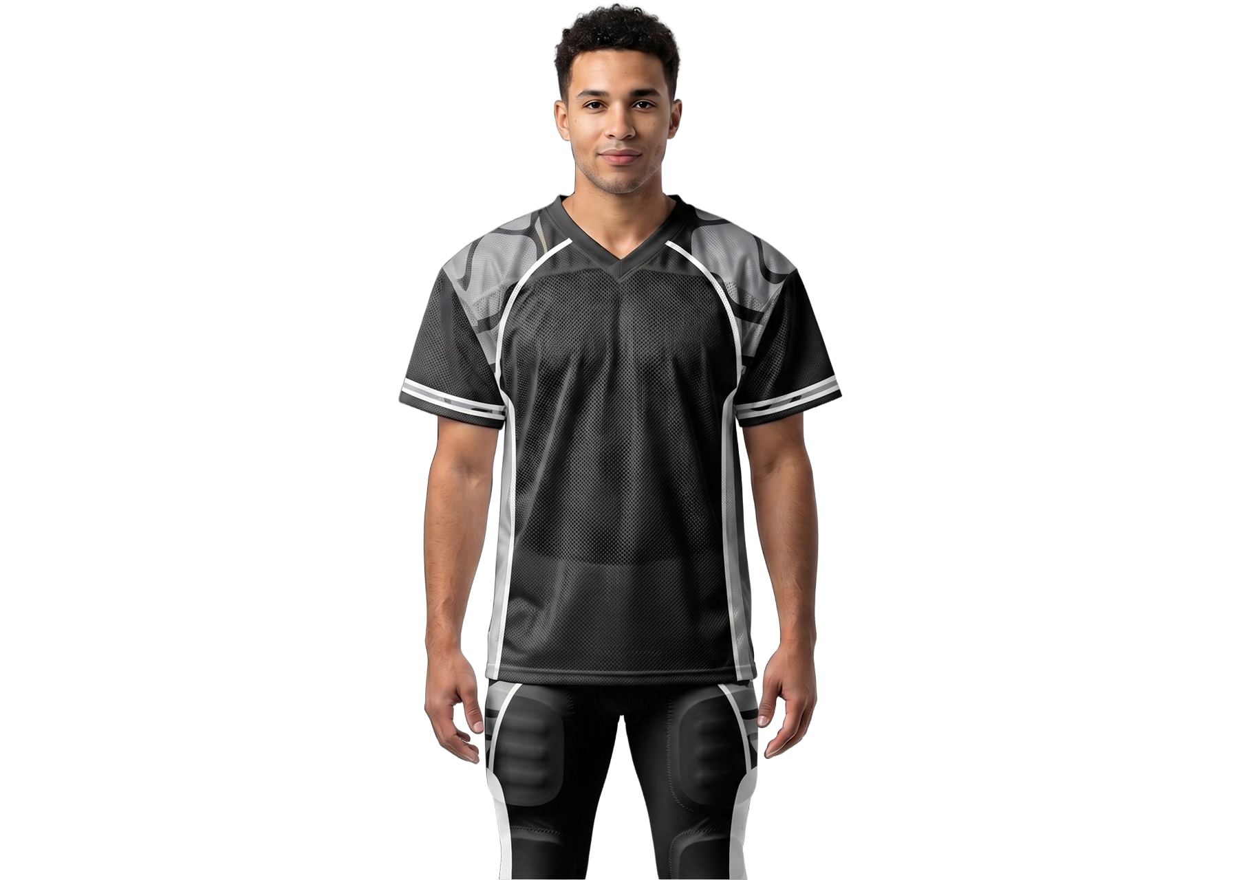Custom side panel abstract adult youth unisex football jersey - Jersey