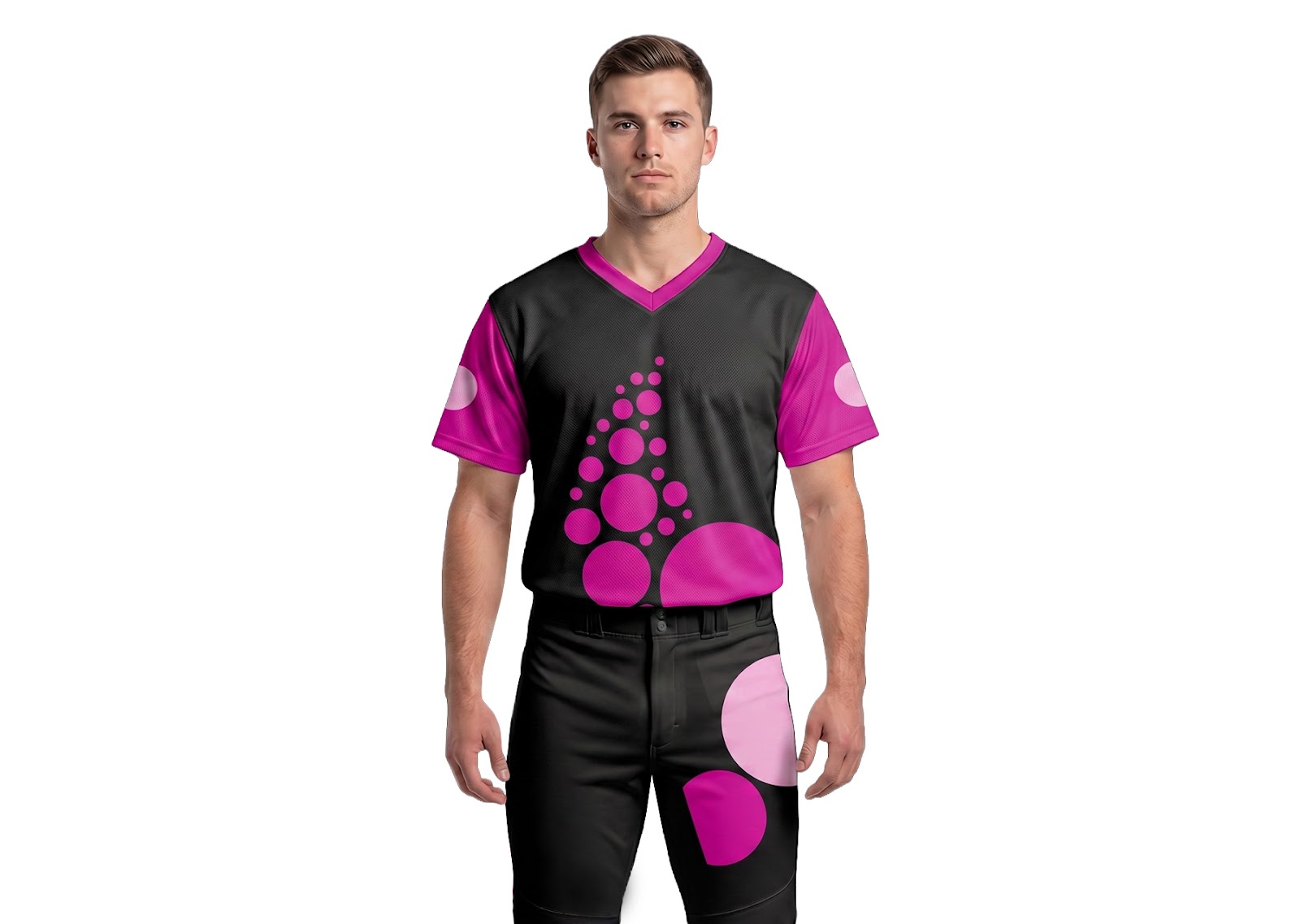 Custom spheres shapes short sleeve adult youth unisex softball jersey - Jersey
