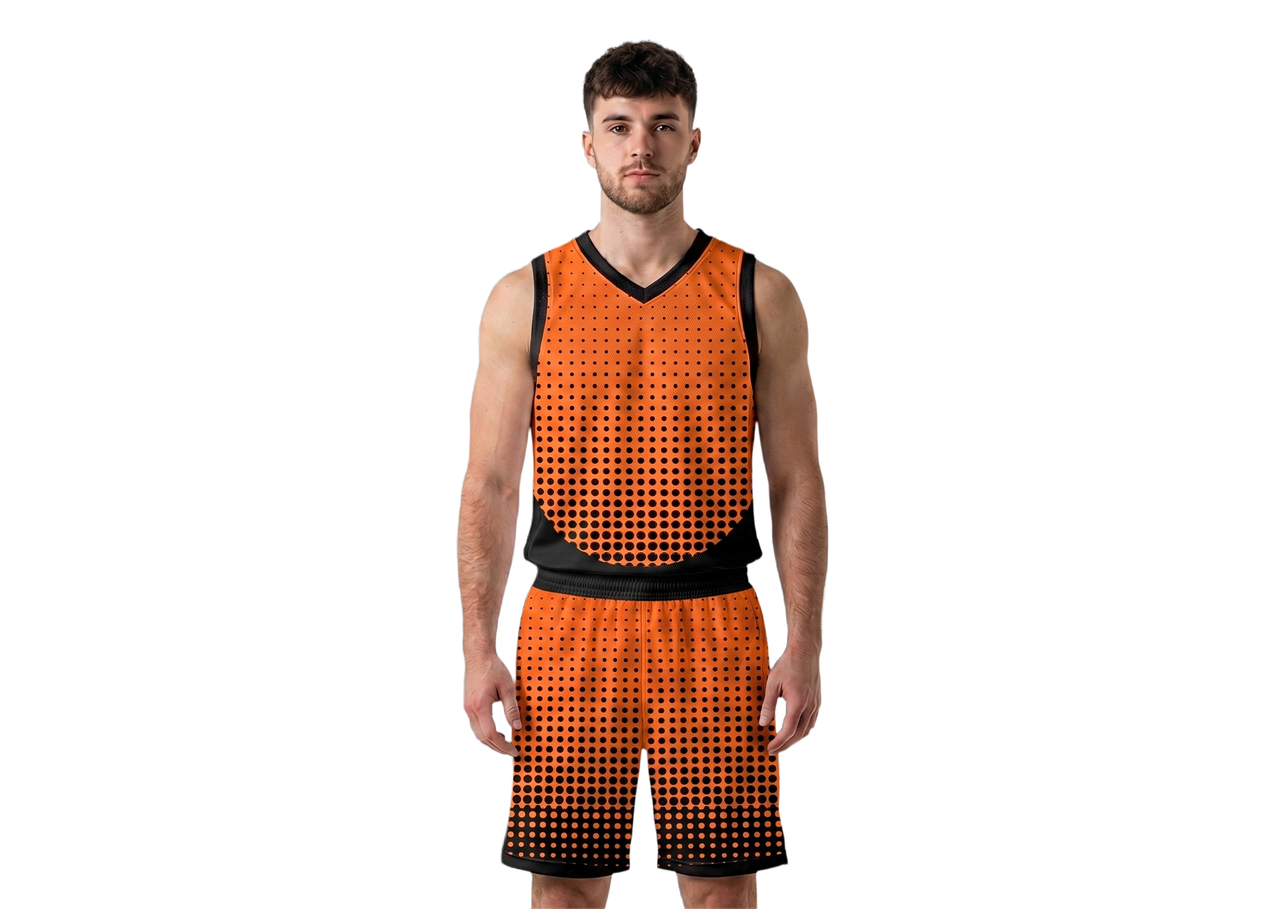 Custom polka-dot obmre shape adult youth unisex basketball jersey - reversible uniform - Jersey
