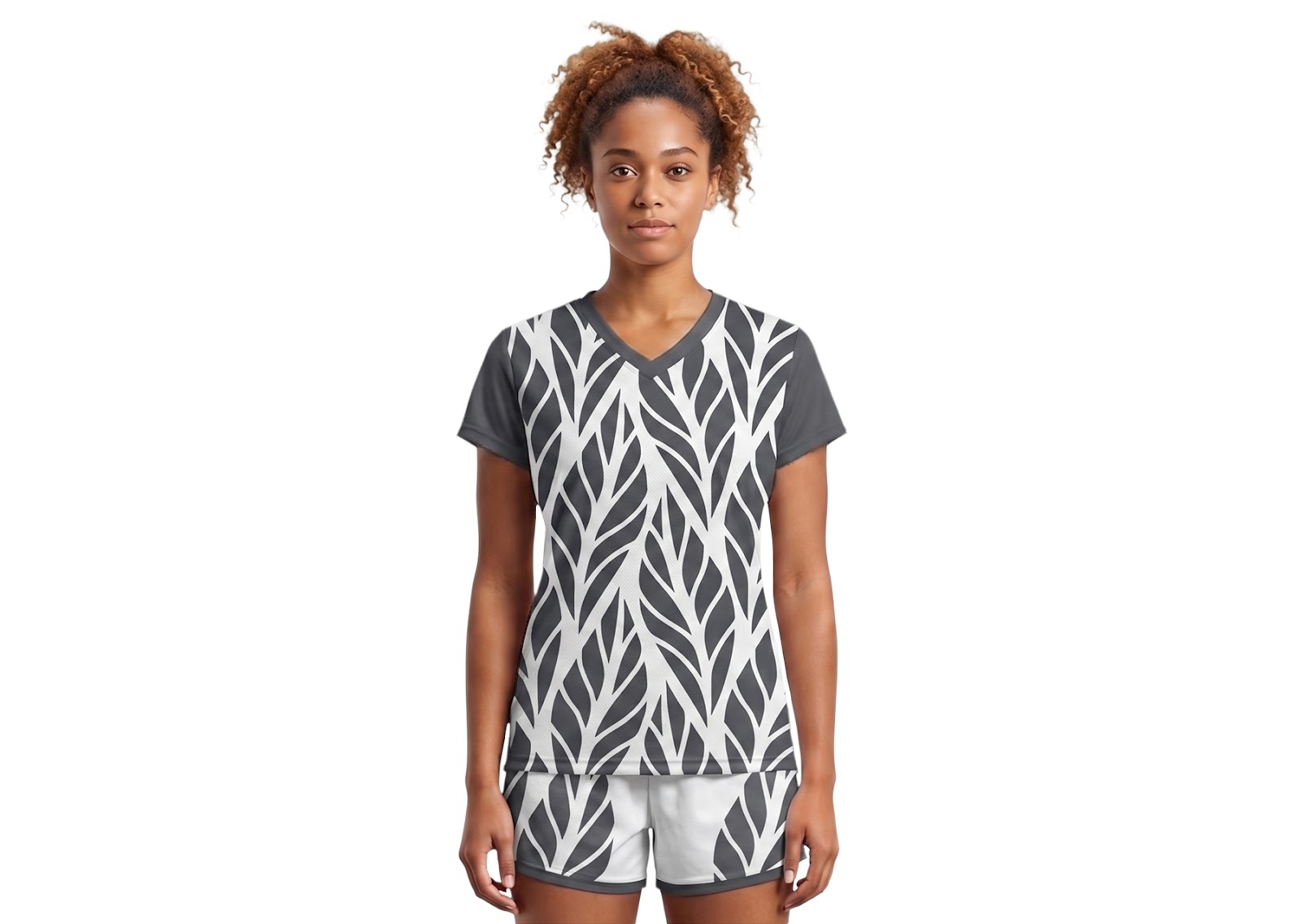 Custom leaves nature adult youth volleyball jersey - Jersey