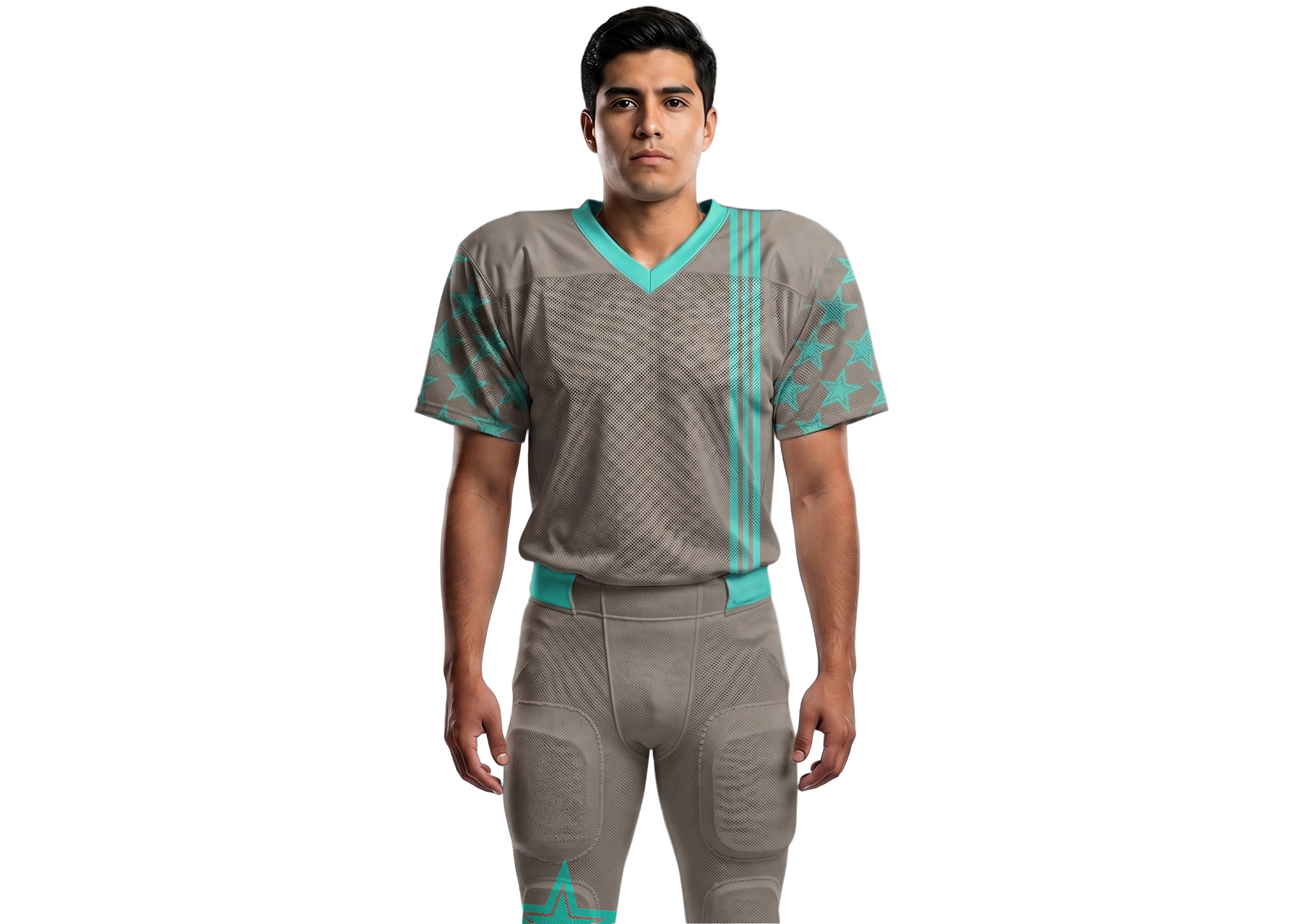 Custom big star design adult youth unisex football long jersey - Jersey