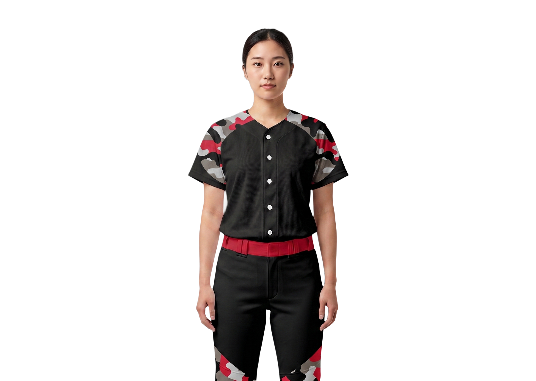 Custom sleeves camo adult youth unisex baseball jersey - Jersey