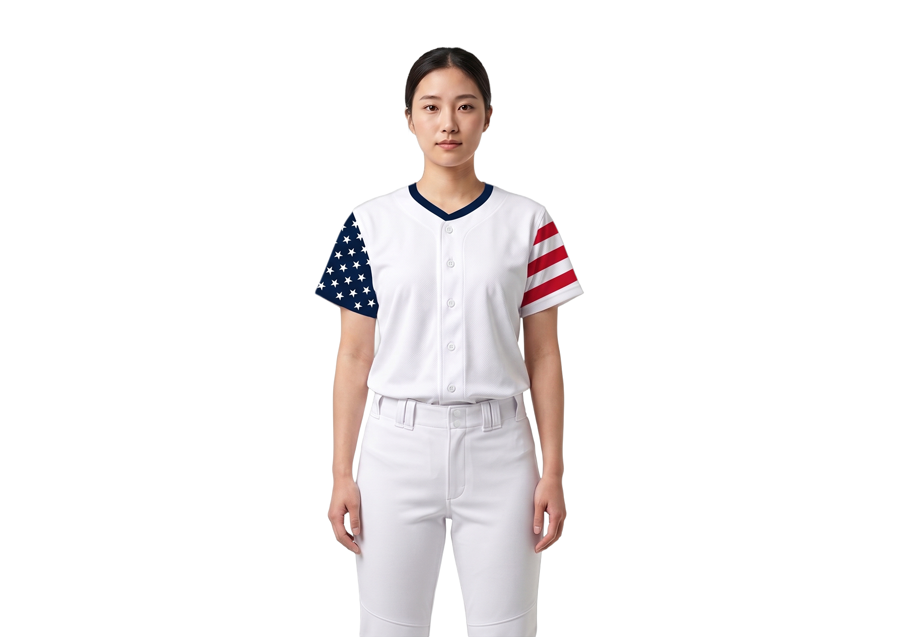 Custom white stars adult youth unisex baseball memorial day jersey - Jersey