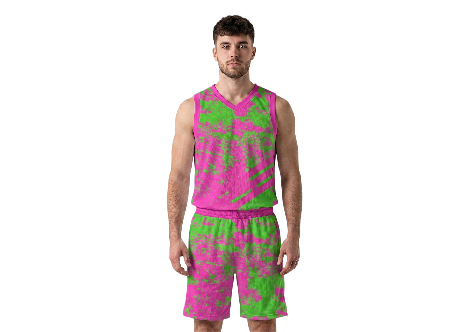 Custom beautiful abstract adult youth unisex basketball jersey - reversible uniform - Jersey