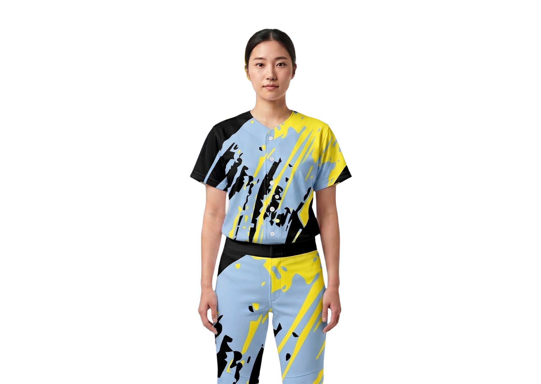 Custom paint spill abstract adult youth unisex baseball jersey - Jersey