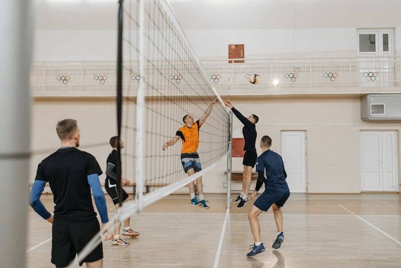 Volleyball Players Playing Volleyball